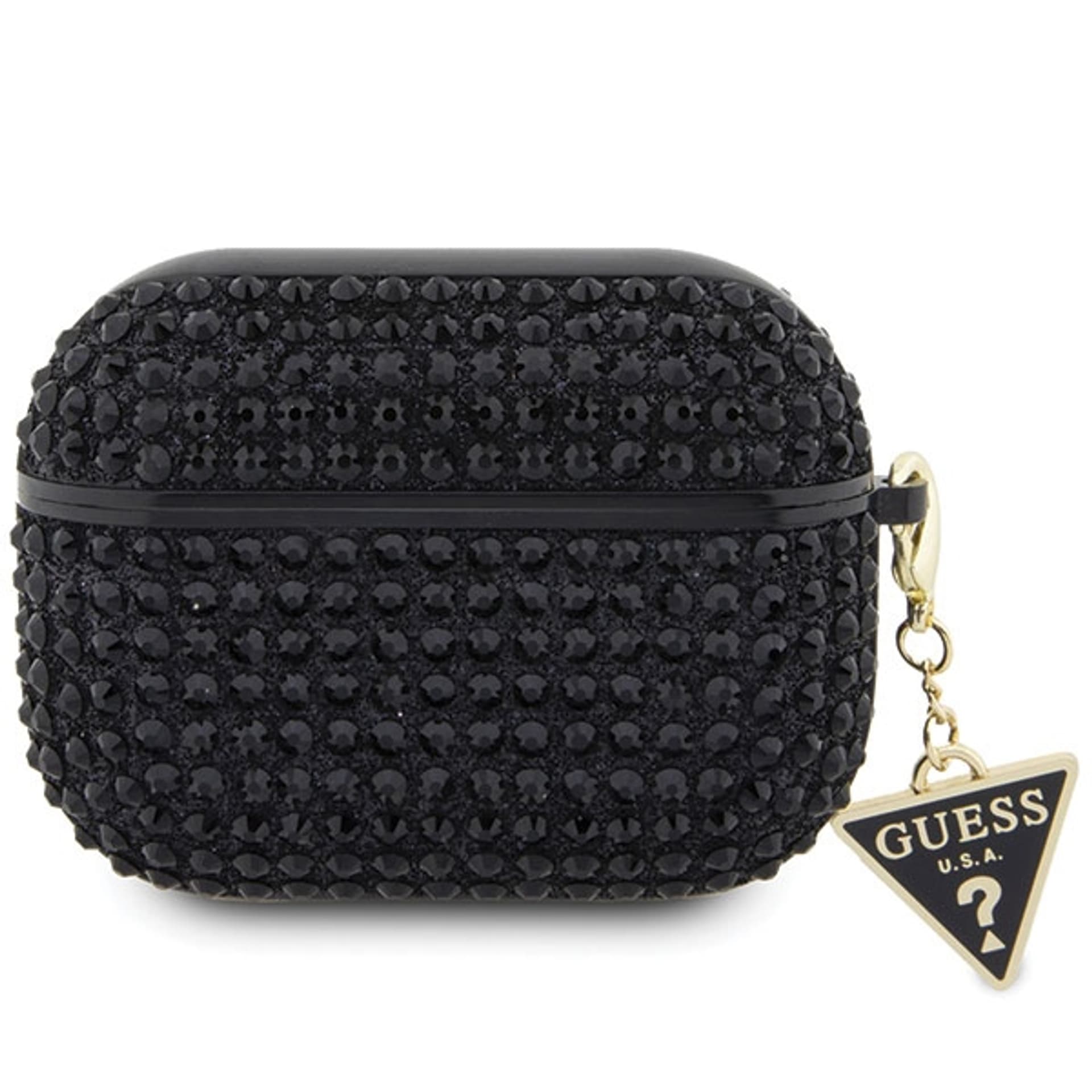 

Oryginalne Etui APPLE AIRPODS PRO 2 Guess Hardcase Rhinestone Triangle (GUAP2HDGTPK) czarne, Guap2hdgtpk) czarn