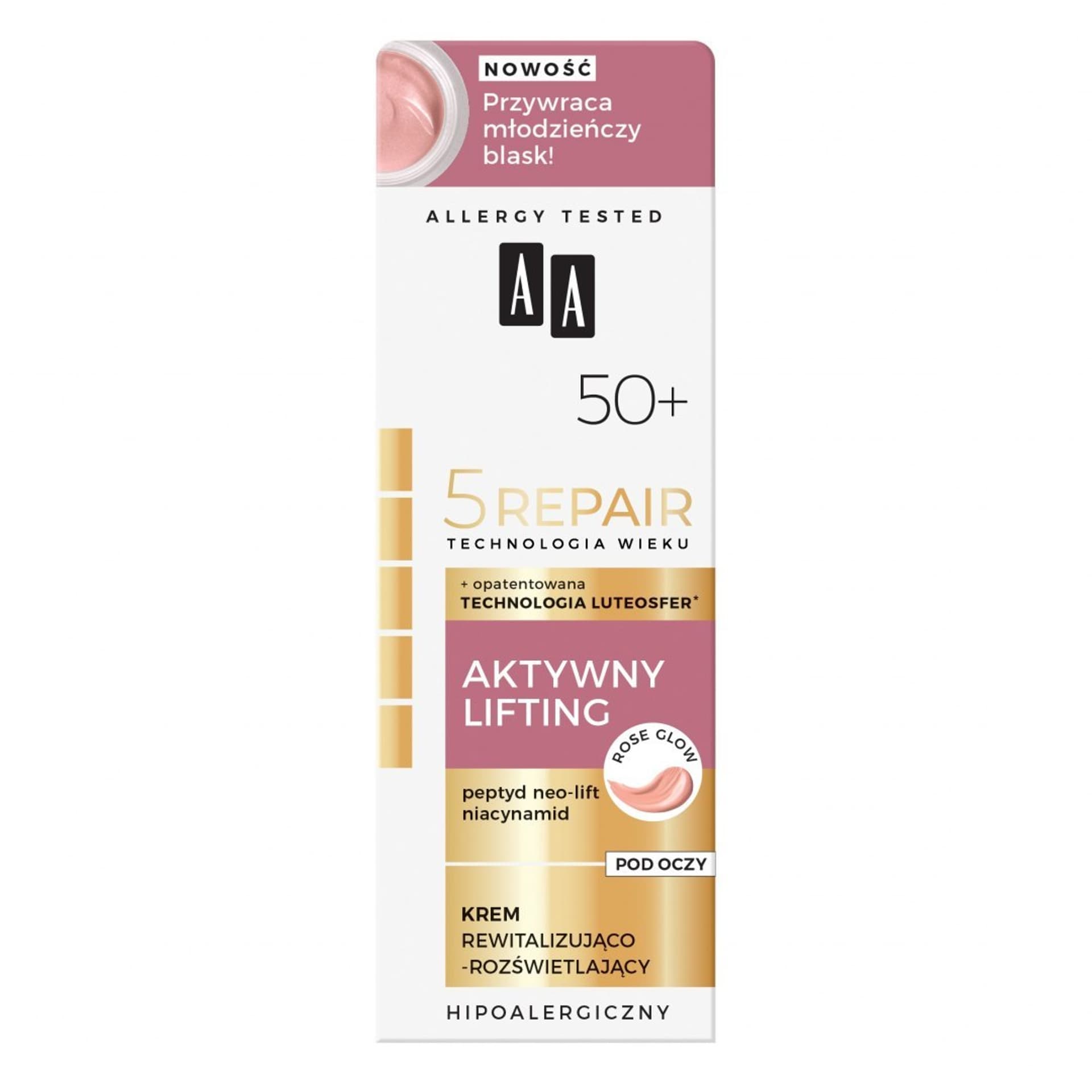 

AA Technologia Wieku 5 Repair 50+ Krem Aktywny lifting pod oczy