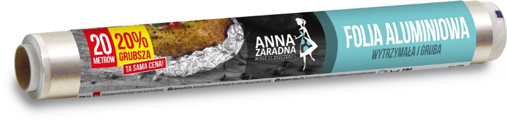 

ANNA ZARADNA Folia aluminiowa 20% grubsza - 20m 1szt