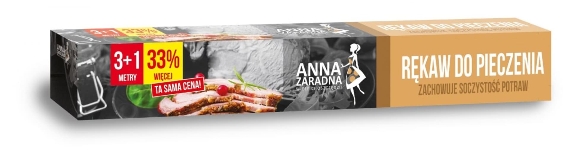 

ANNA ZARADNA Rękaw do pieczenia - pudełko 3m + 1 1szt