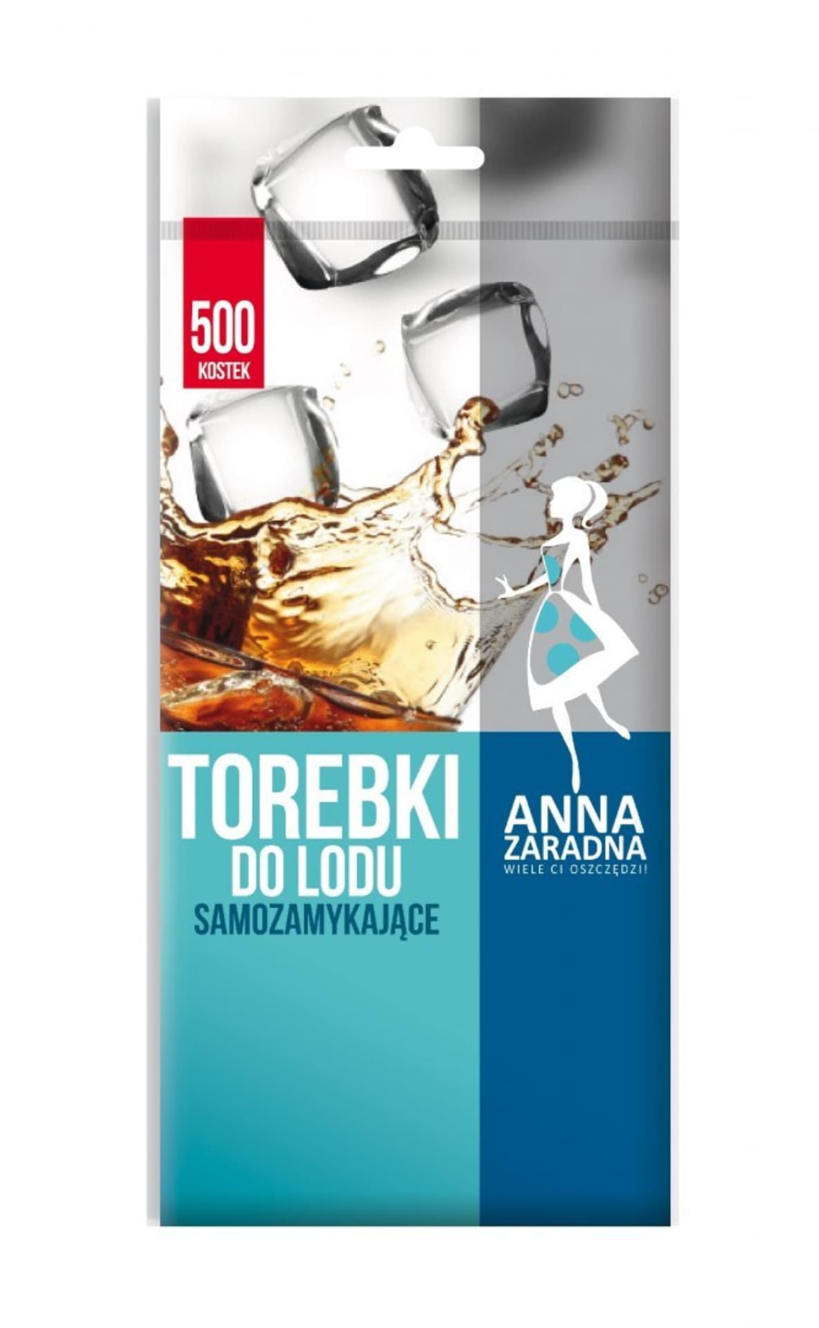 

ANNA ZARADNA Torebki samozamykające do lodu 1op.-500 kulek