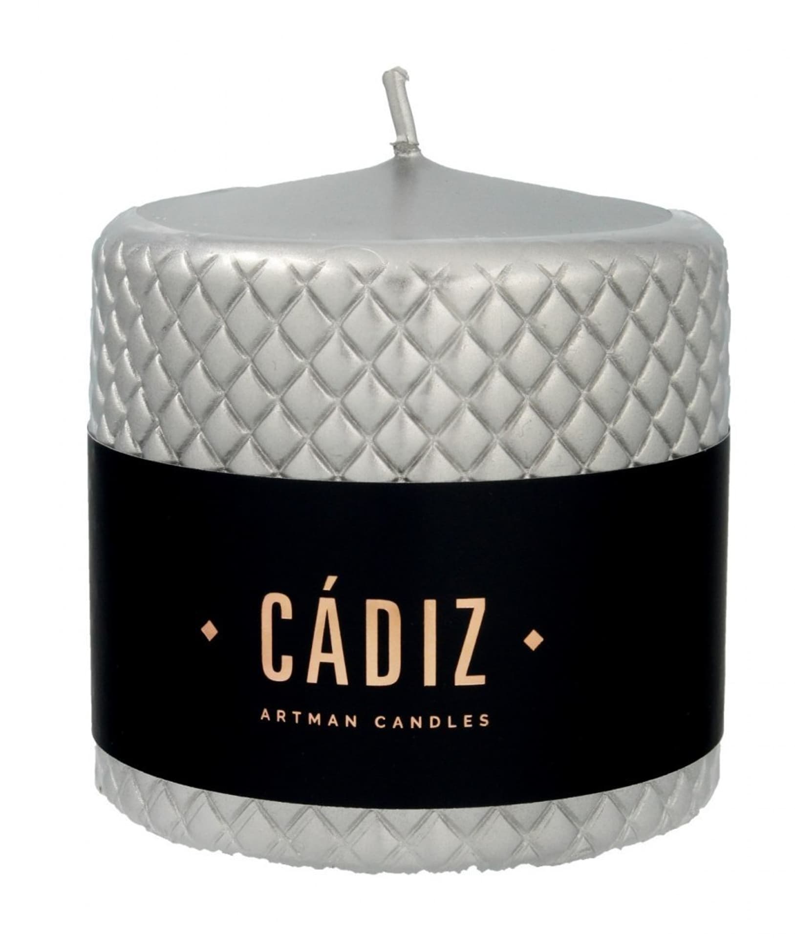 

Artman Boże Narodzenie Świeca ozdobna Cadiz - walec mały (średnica 9.5cm) srebrny 1szt, Średnica 9.5cm) srebrny 1sz