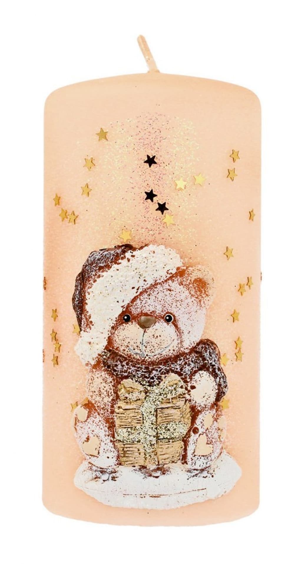 

Artman Boże Narodzenie Świeca ozdobna Teddy - walec średni piaskowy 1szt