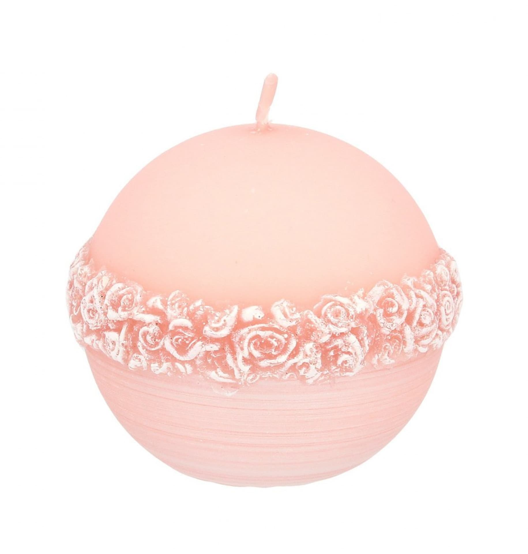 

ARTMAN Świeca ozdobna Bella - kula mała (średnica 8cm) rose gold 1szt, Średnica 8cm) rose gold 1sz