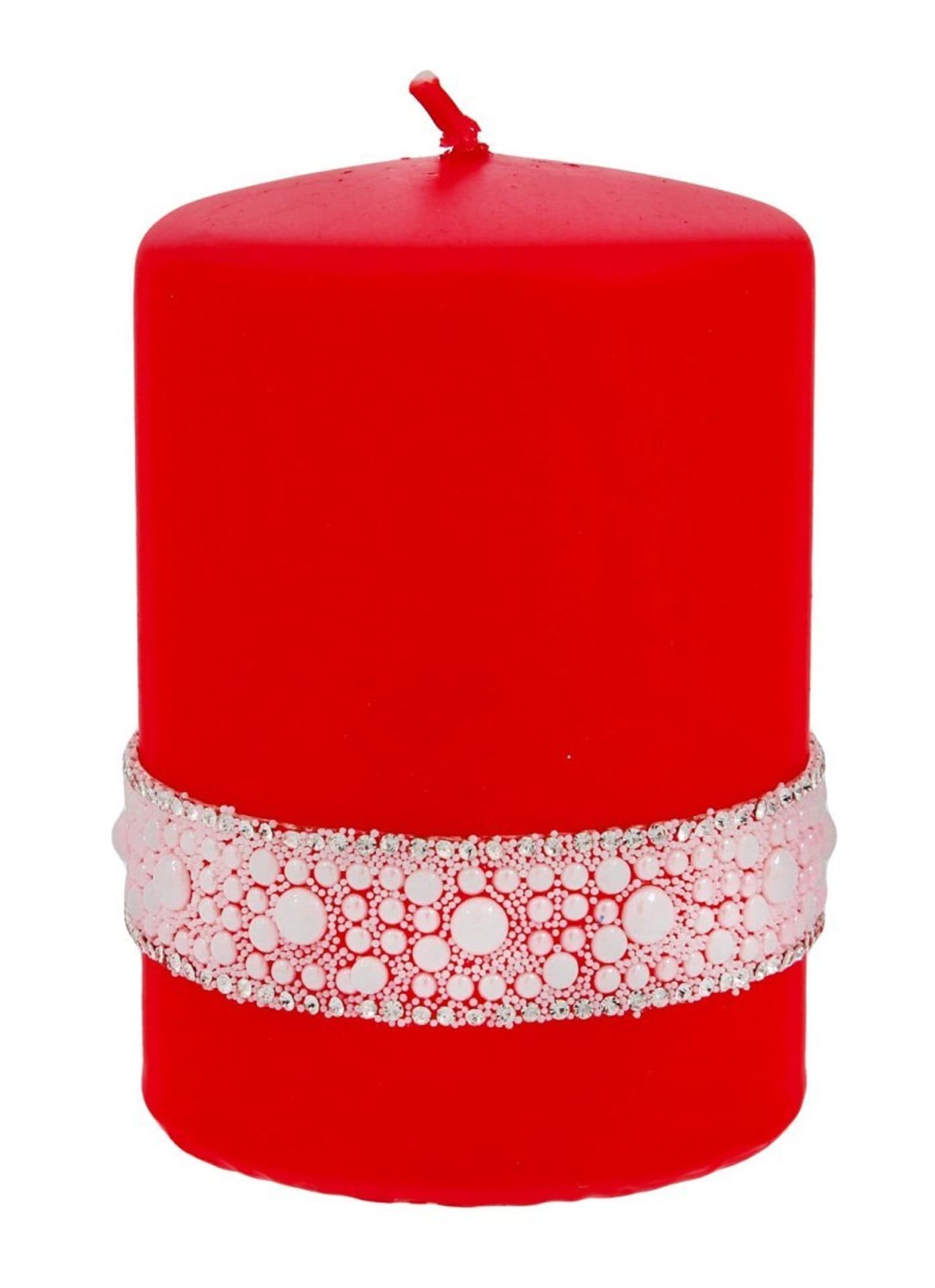 

Artman Świeca ozdobna Crystal Pearl - walec mały czerwony 1szt
