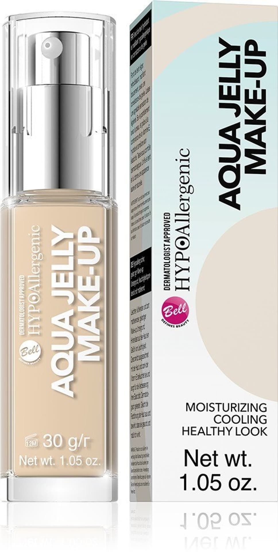 

Bell Hypoallergenic Fluid Aqua Jelly nawilżająco-chłodzący nr 03 30g