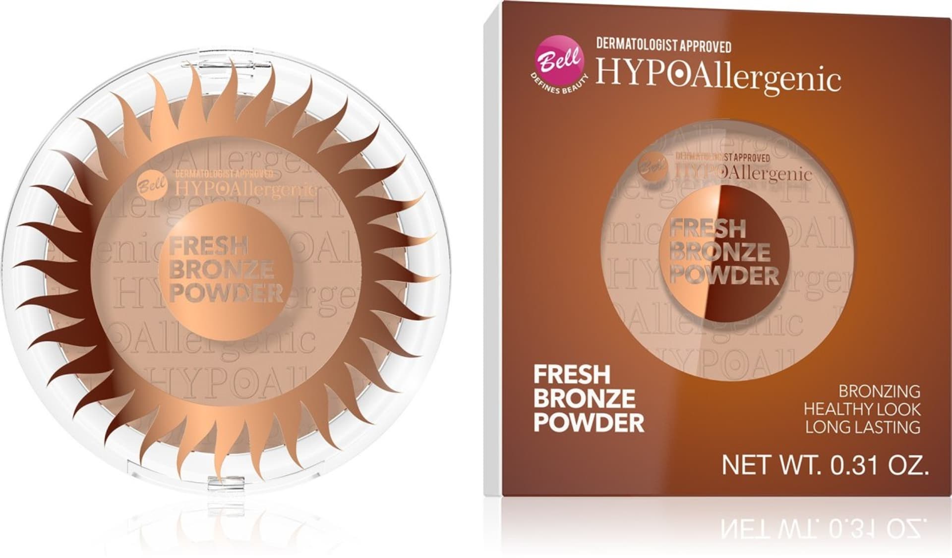 

Bell Hypoallergenic Puder brązujący Fresh Bronze nr 01 1szt