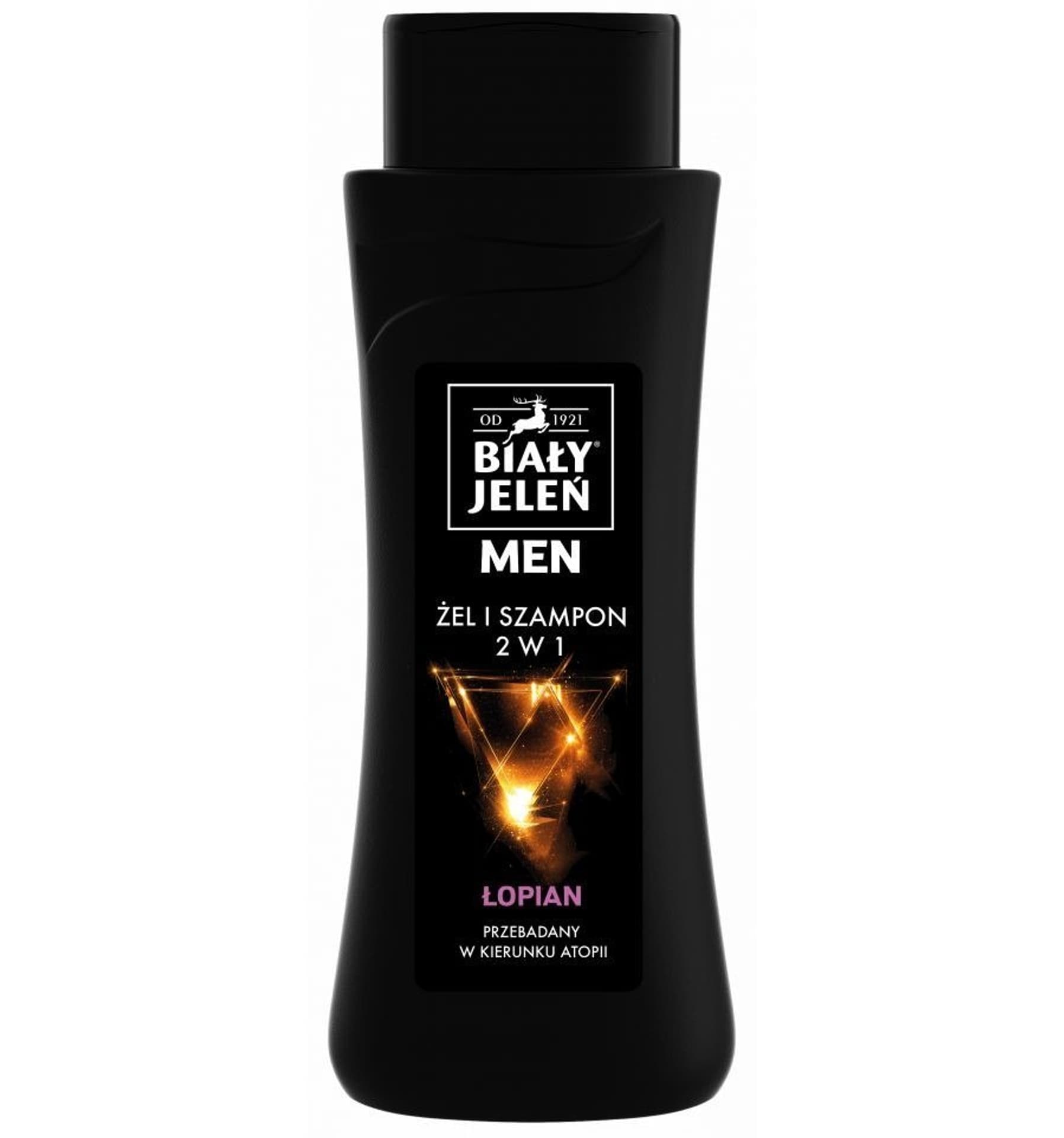 

Biały Jeleń for Men Szampon Żel hipoalergiczny 2w1 z łopianem 300ml