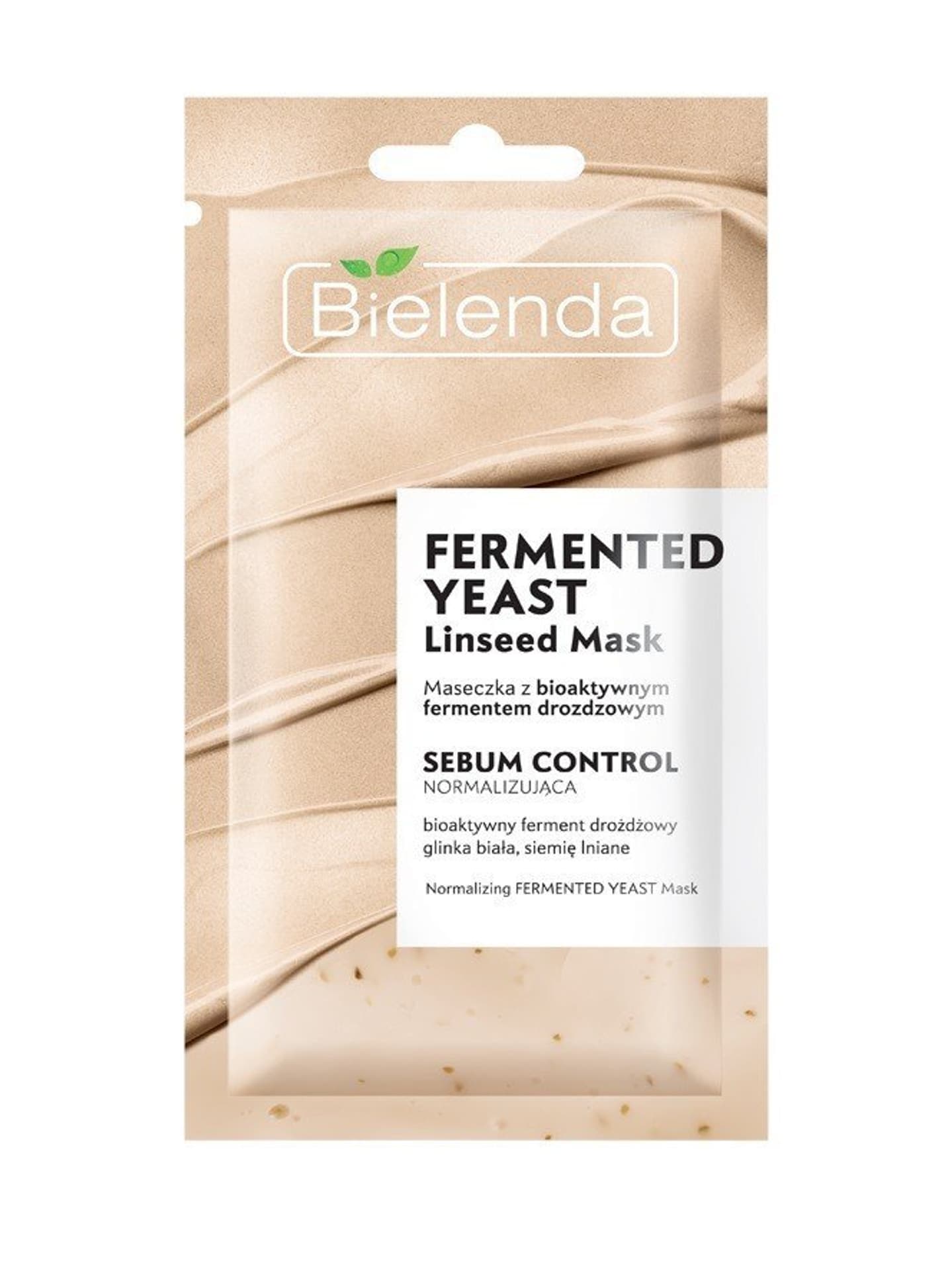 

Bielenda Linseed Mask Maseczka na twarz normalizująca Fermented Yeast 2w1 8g