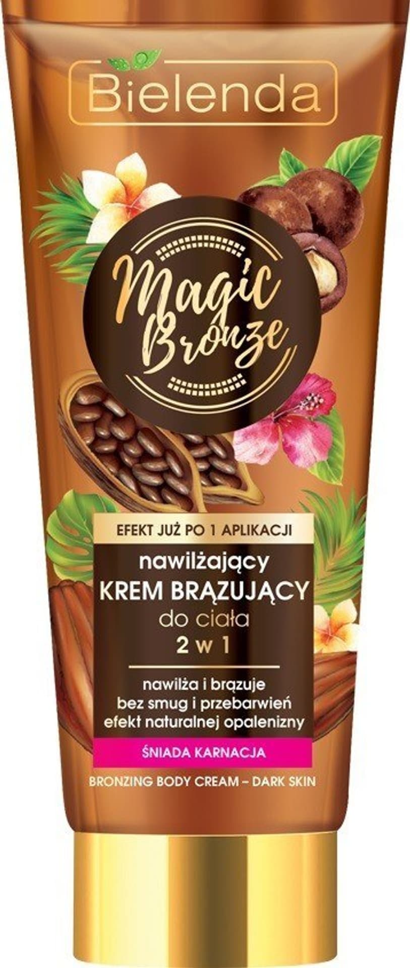 

Bielenda Magic Bronze Nawilżający Krem brązujący do ciała 2w1 - śniada karnacja 200ml
