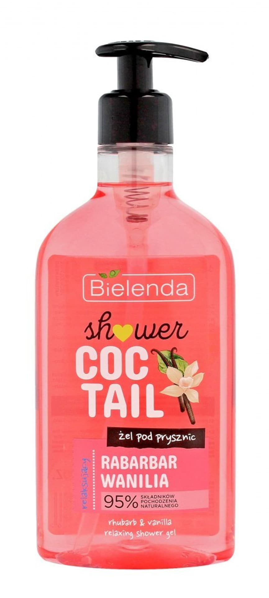 

Bielenda Shower Coctail Żel pod prysznic relaksujący Rabarbar & Wanilia 400ml