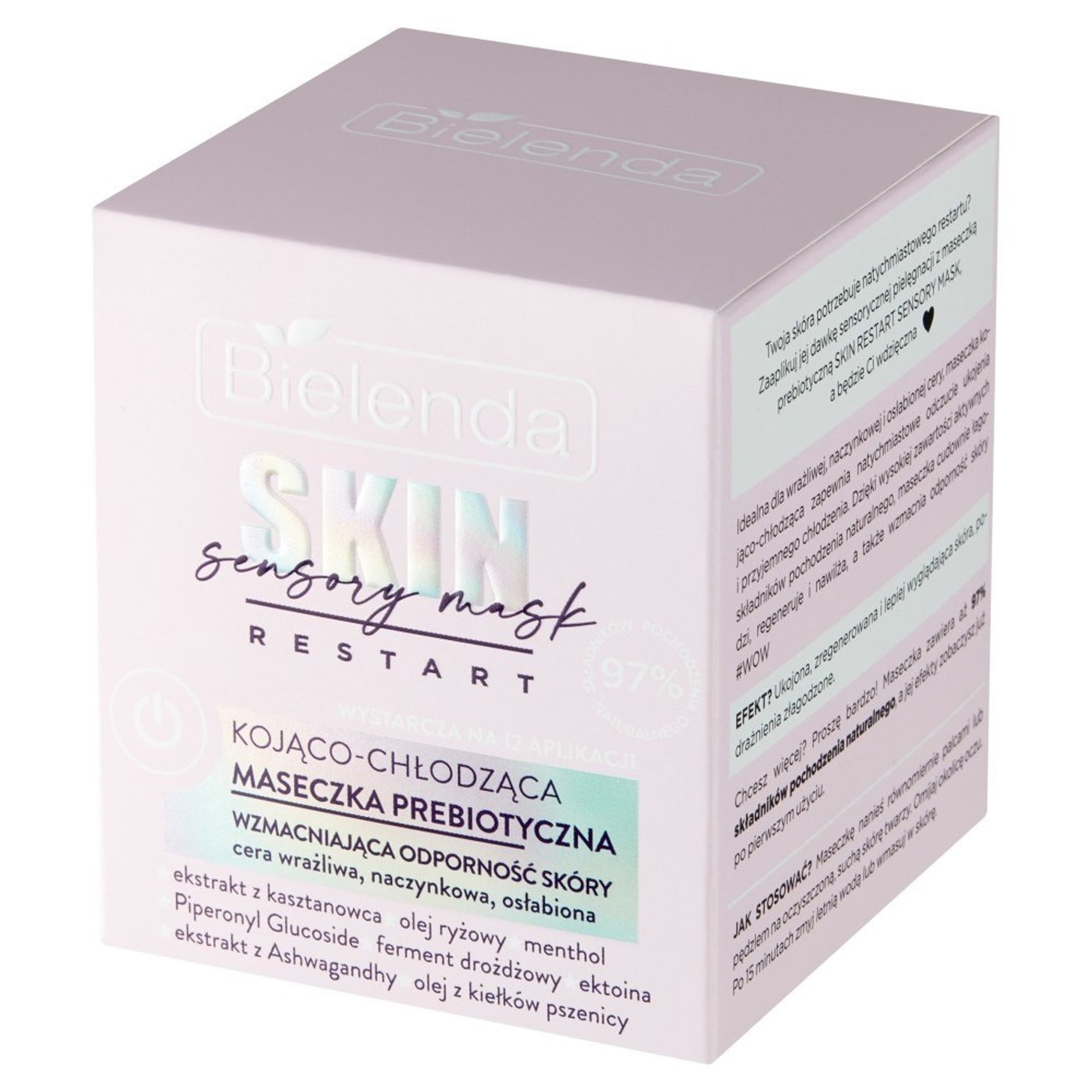 

Bielenda Skin Restart Sensory Mask Kojąco-Chłodząca Maseczka prebiotyczna wzmacniająca odporność skóry 50ml