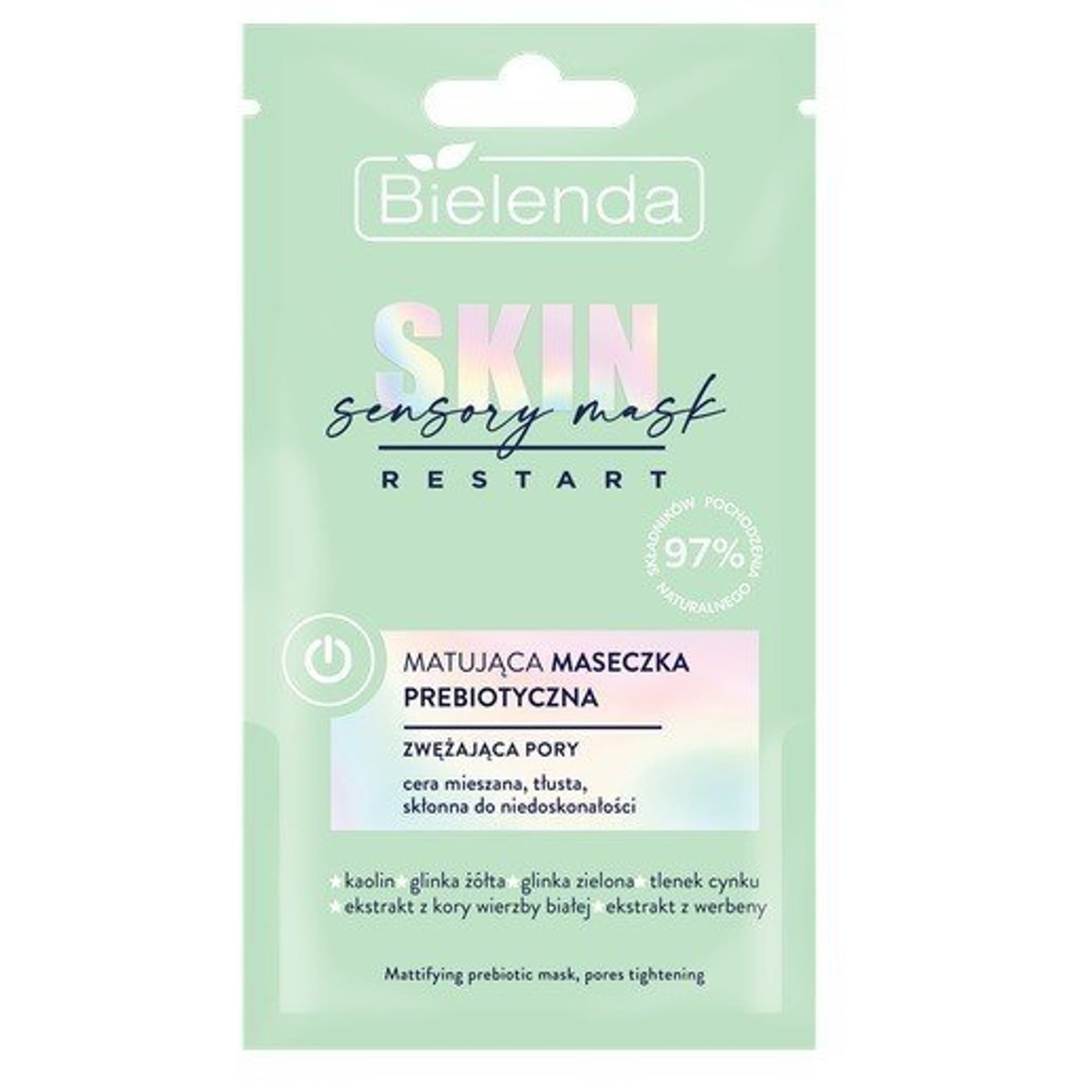 

Bielenda Skin Restart Sensory Mask Nawilżająca Maseczka prebiotyczna - zwężająca pory 8g