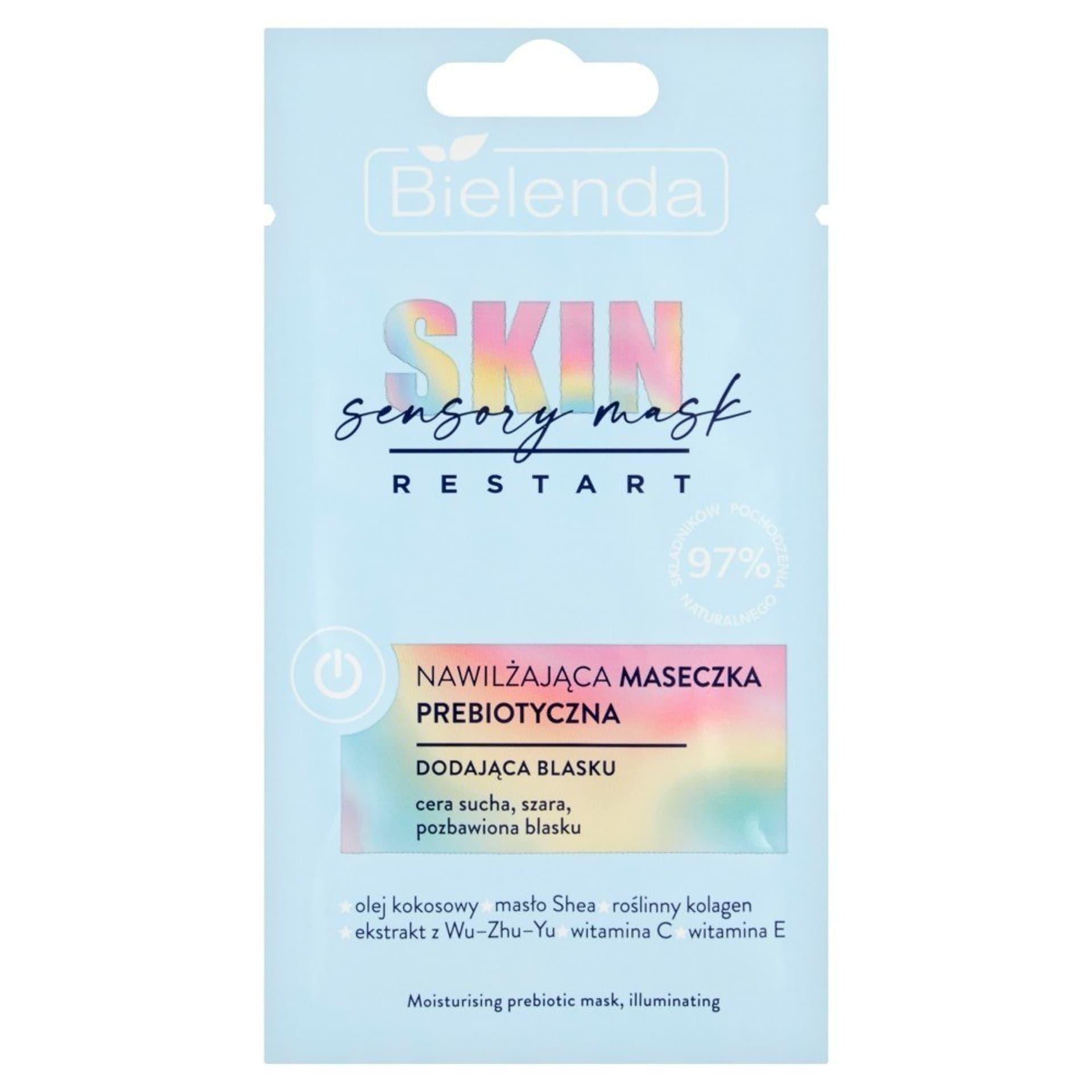 

Bielenda Skin Restart Sensory Mask Nawilżająca Maseczka prebiotyczna - dodająca blasku 8g