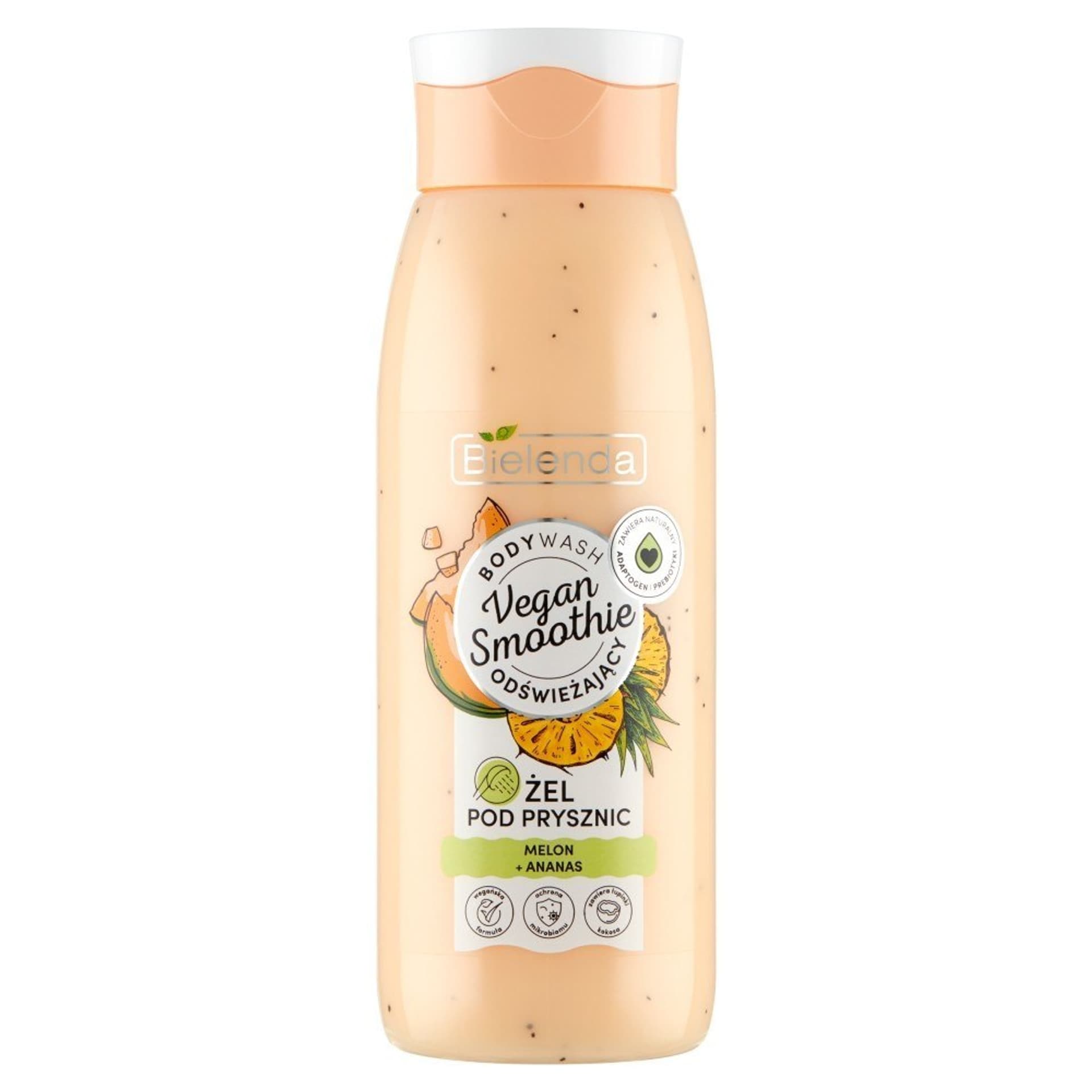 

Bielenda Vegan Smoothie Żel pod prysznic odświeżający Melon i Ananas 400g