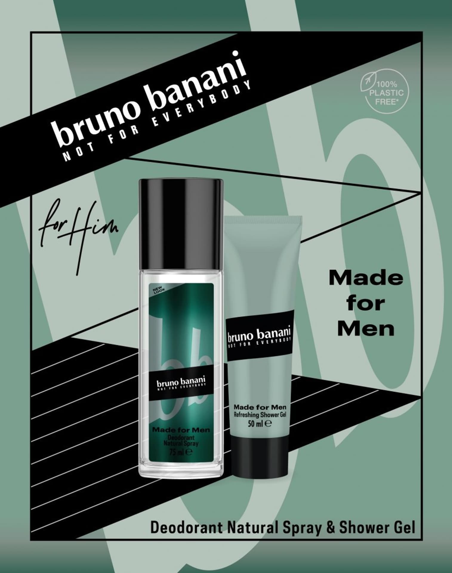

Bruno Banani Zestaw prezentowy Made for Man (dezodorant atomizer 75ml+żel pod prysznic 50ml)