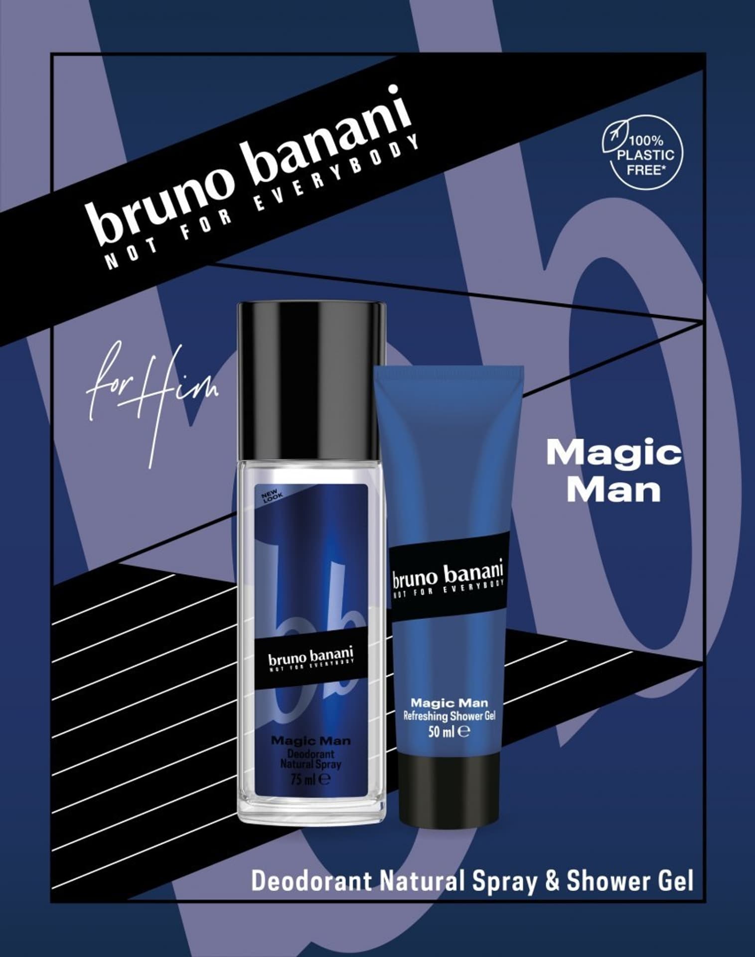 

Bruno Banani Zestaw prezentowy Magic Man (dezodorant atomizer 75ml+żel pod prysznic 50ml)
