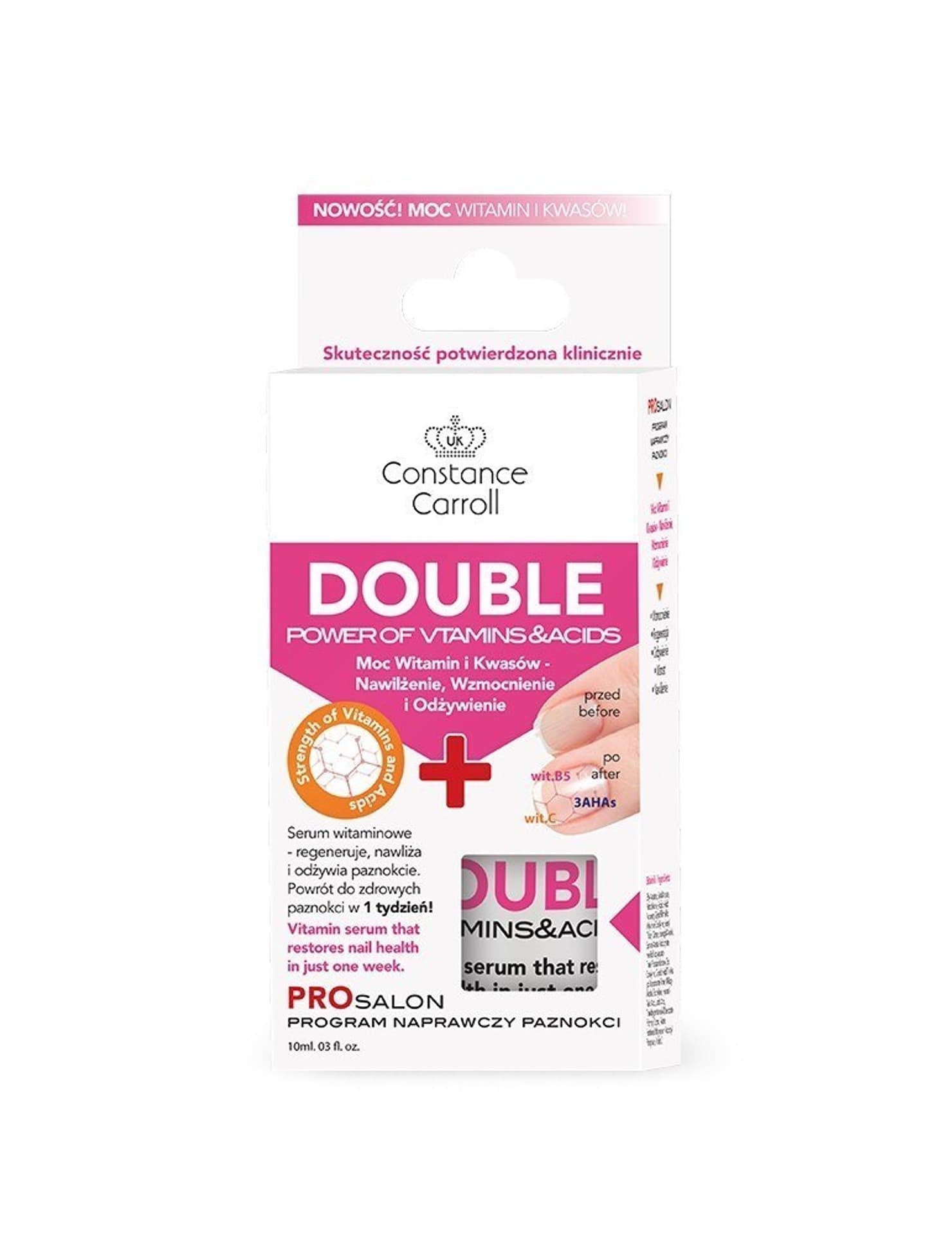 

Constance Carroll Nail Care Odżywka do paznokci Double Power of Vitamins&Acids 10ml