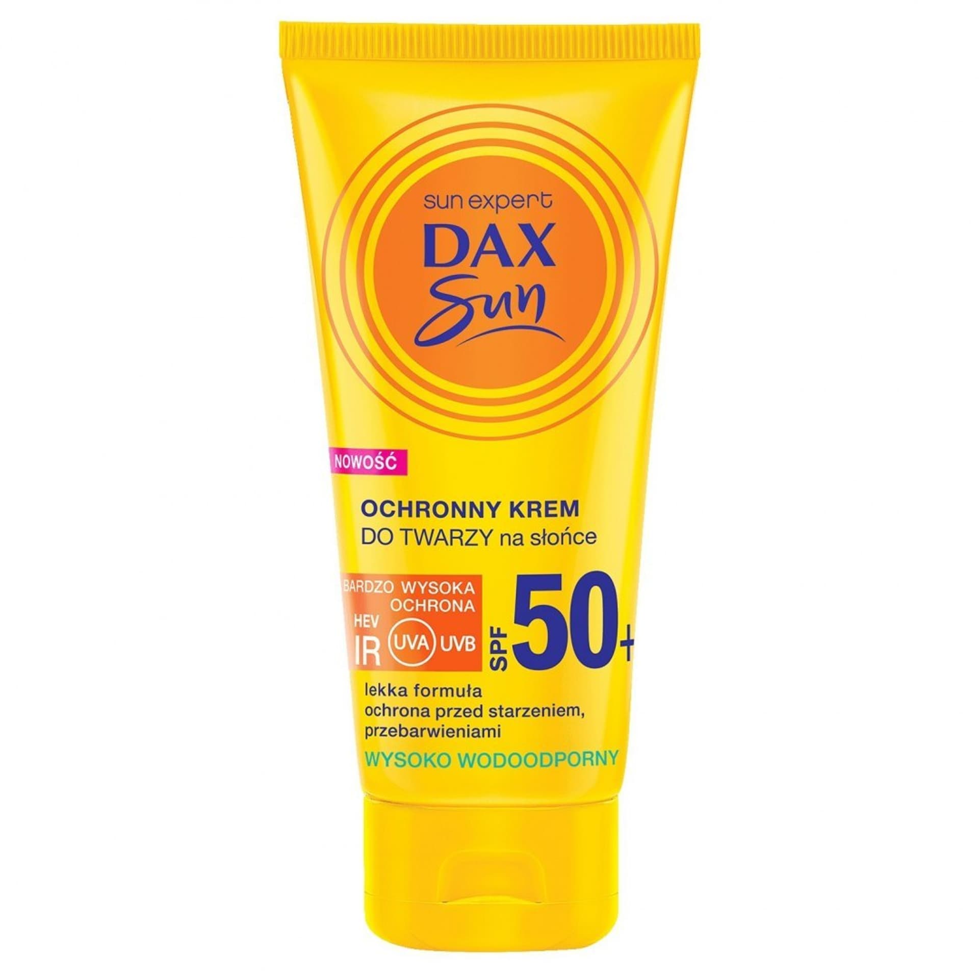 

Dax Sun Ochronny Krem do twarzy na słońce - przeciwstarzeniowy SPF50+ 50ml