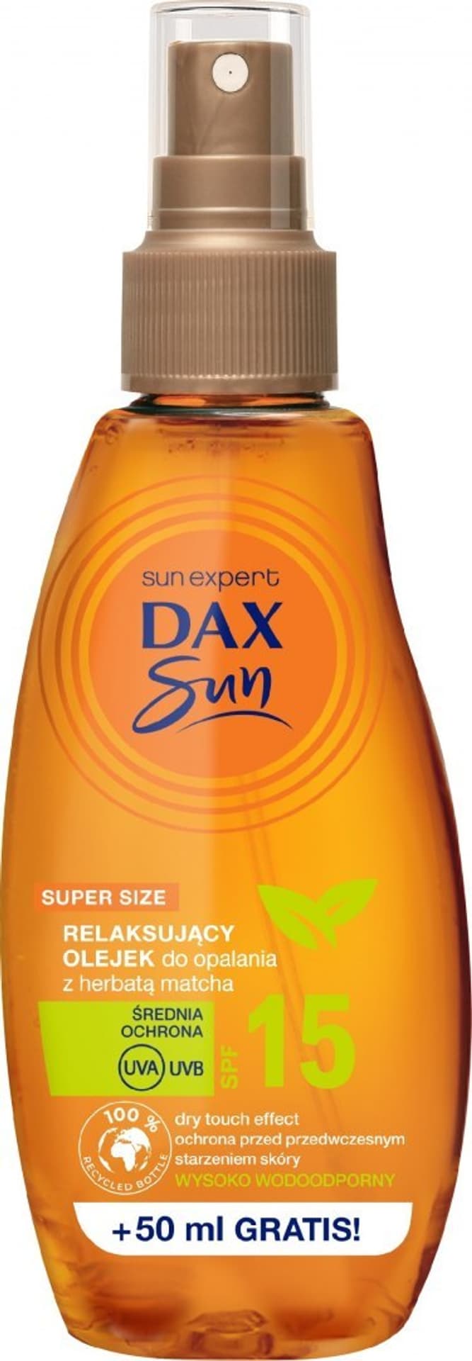 

DAX OP Olejek d/opalania z herbatą matcha SPF15