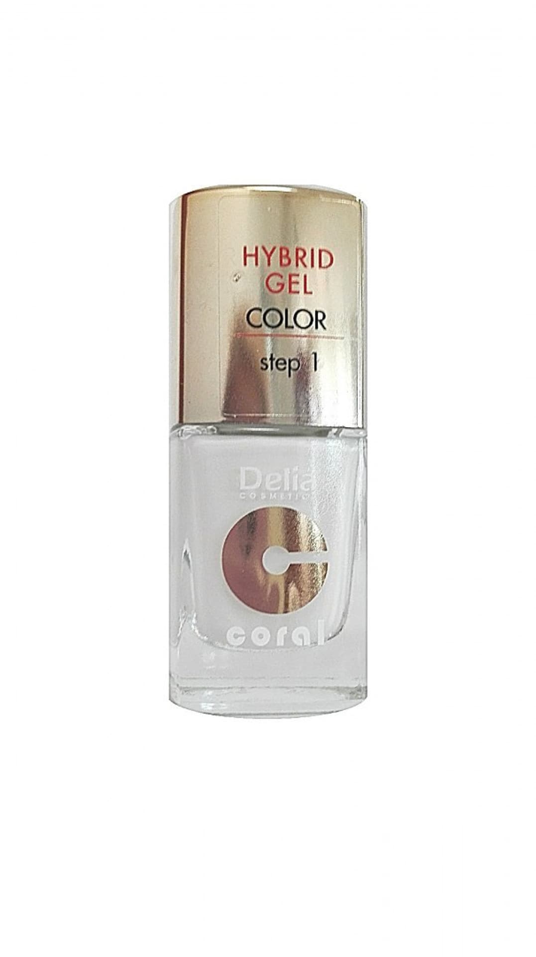 

Delia Cosmetics Coral Hybrid Gel Emalia do paznokci nr 25 biały 11ml