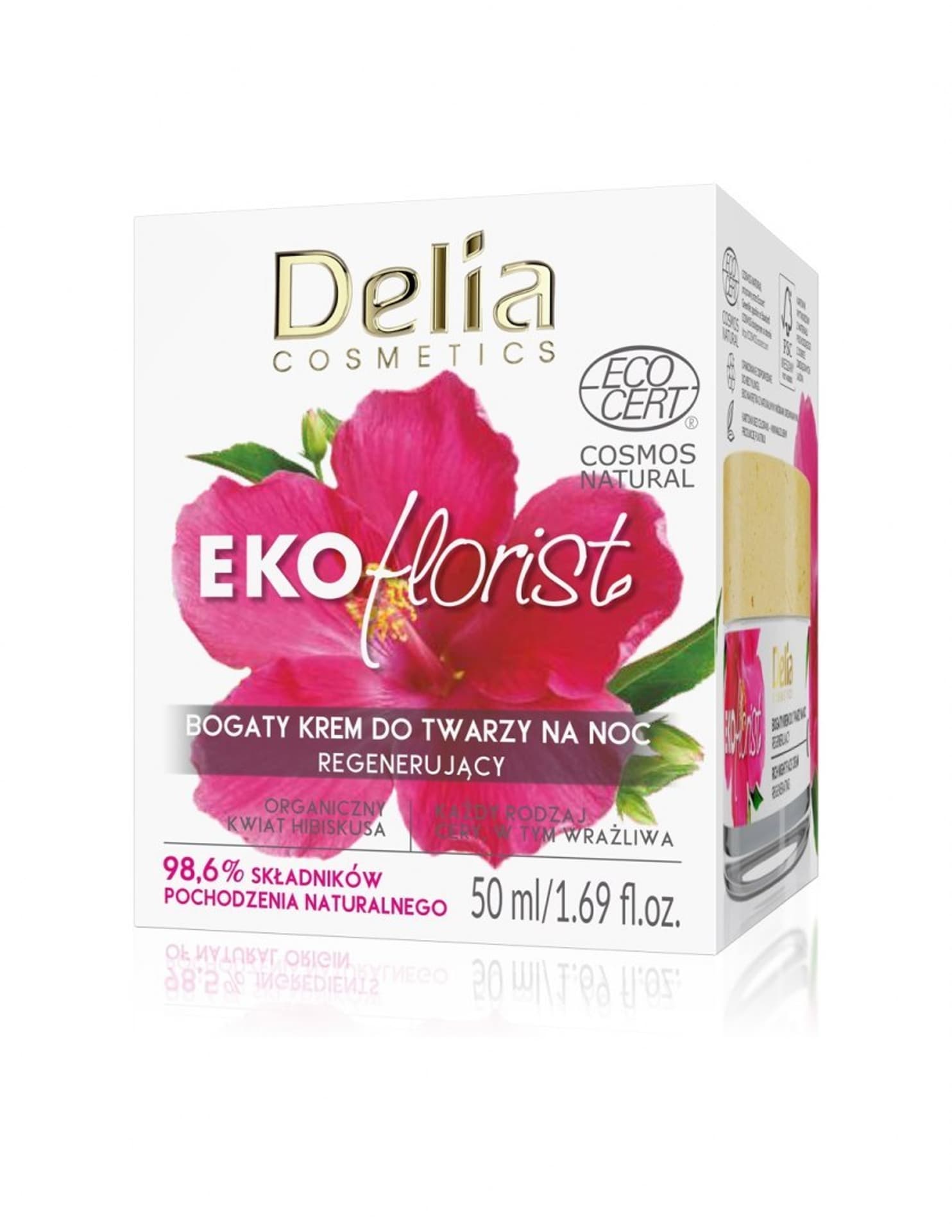 

Delia Cosmetics Eko Florist Hibiskus Bogaty Krem do twarzy na noc - regenerujący 50ml