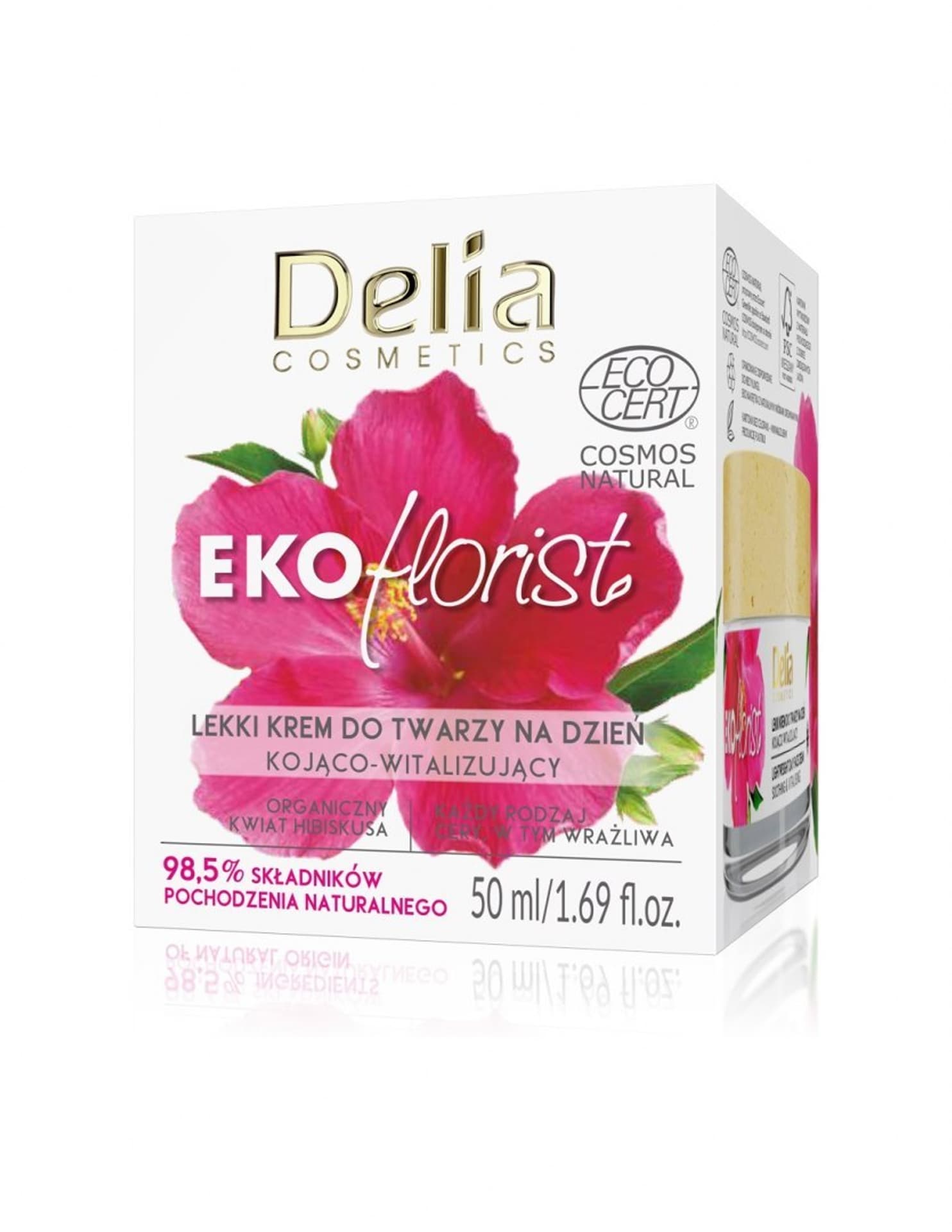 

Delia Cosmetics Eko Florist Hibiskus Lekki Krem do twarzy na dzień - kojąco witalizujący 50ml