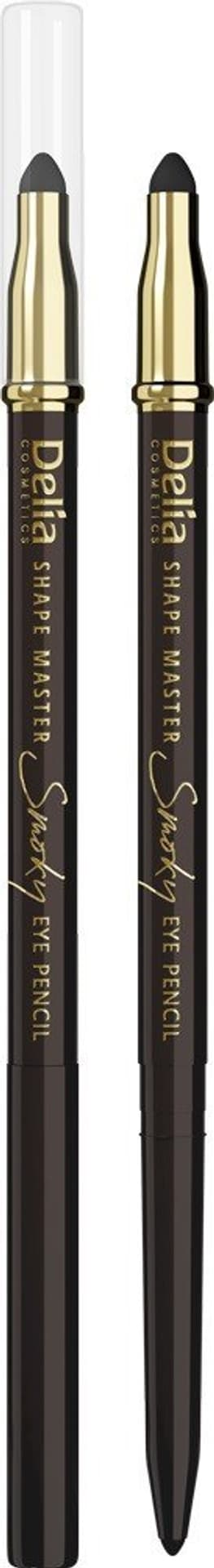 

Delia Cosmetics Shape Master Kredka do oczu z gąbką Smoky Eye brązowa