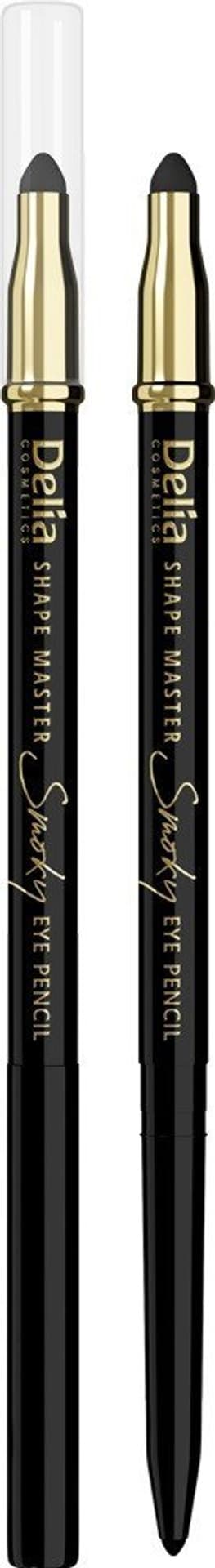 

Delia Cosmetics Shape Master Kredka do oczu z gąbką Smoky Eye czarna