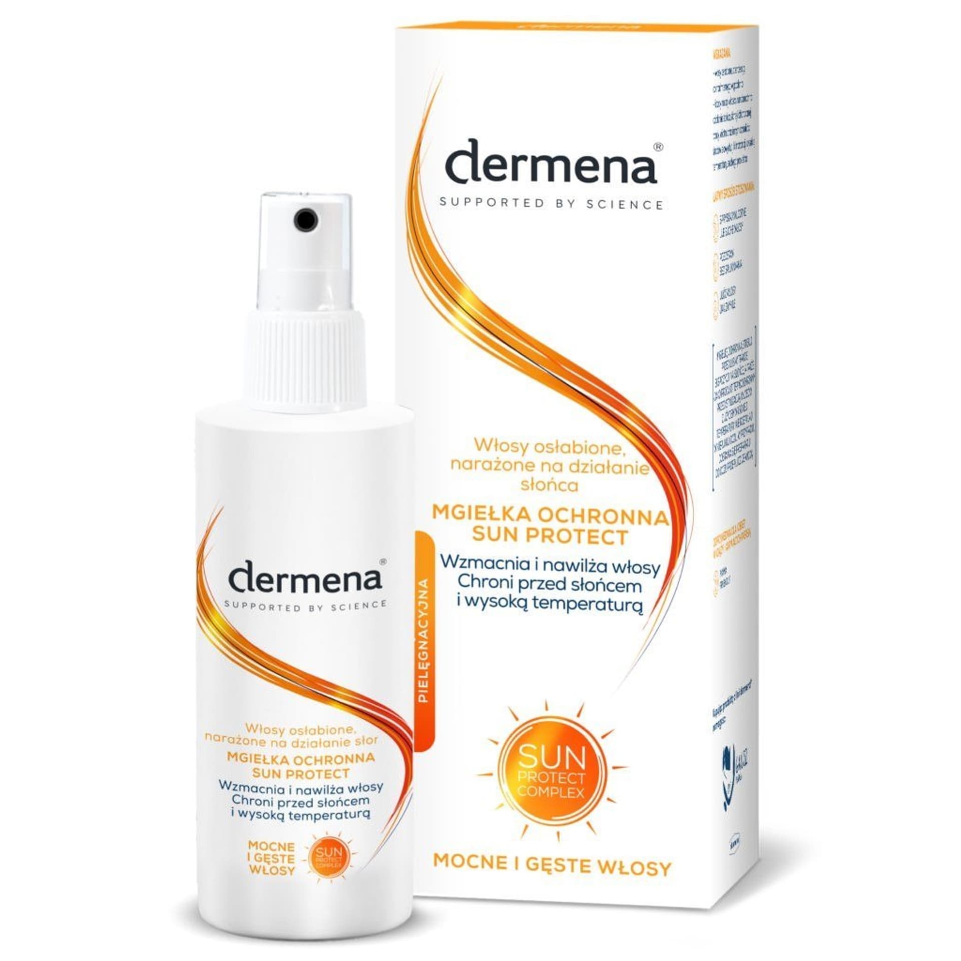 

Dermena Sun Protect Mgiełka ochronna do włosów osłabionych,narażonych na działanie słońca 125ml