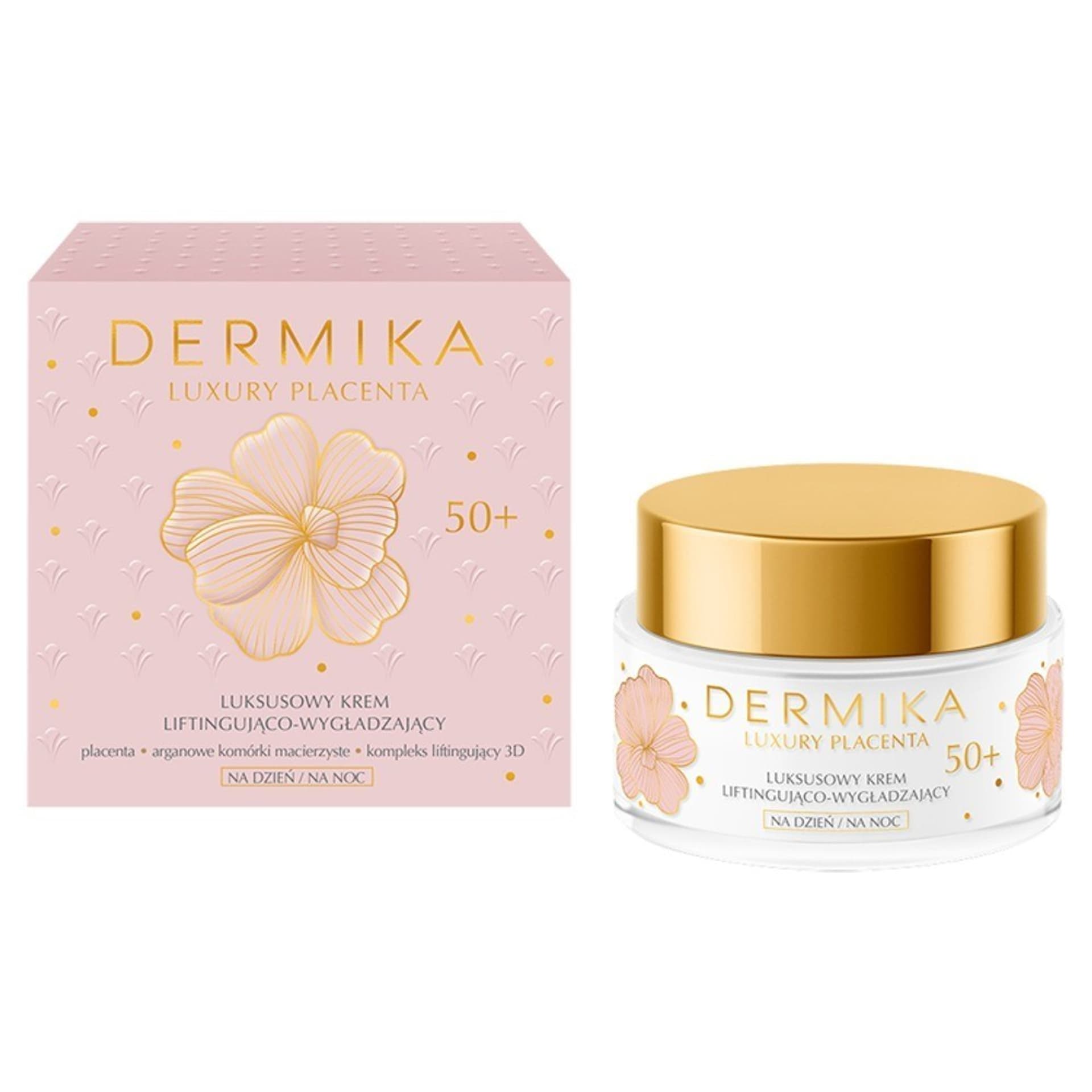 

Dermika Luxury Placenta 50+ Luksusowy Krem liftingująco - wygładzający na dzień i noc 50ml