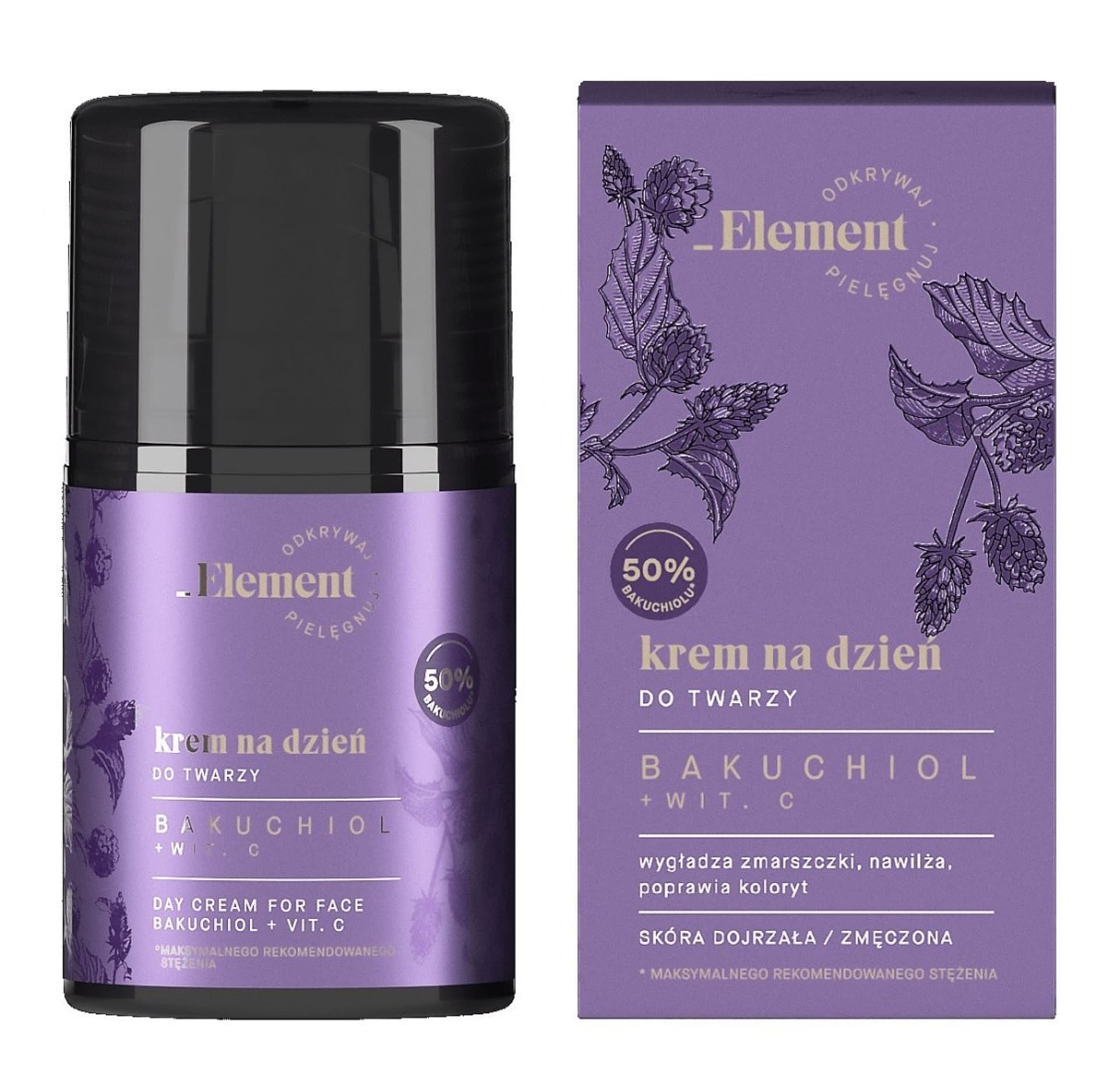 

Element Bakuchiol Krem na dzień do skóry zmęczonej 50ml