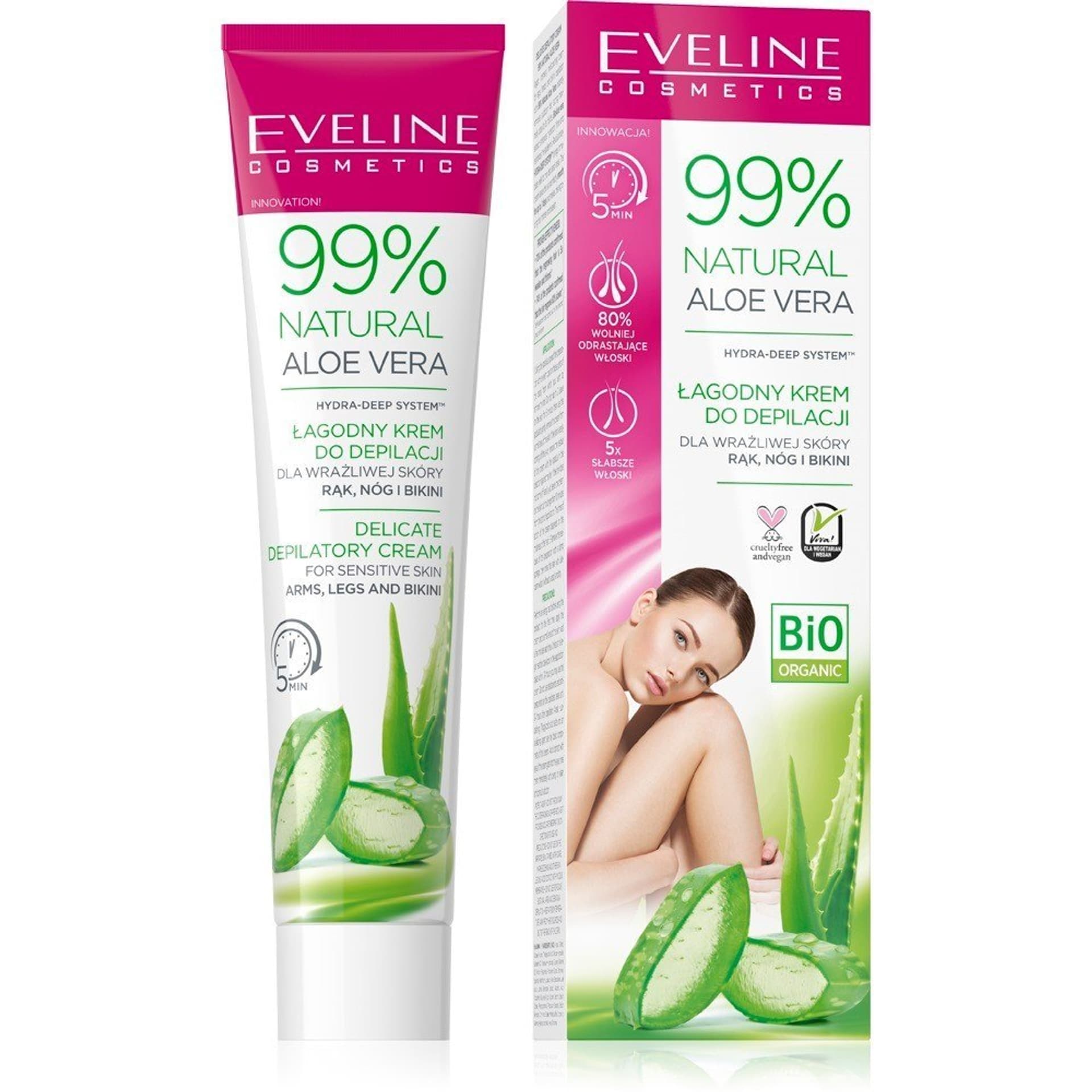 

Eveline 99% Natural Aloe Vera Łagodny Krem Do Depilacji