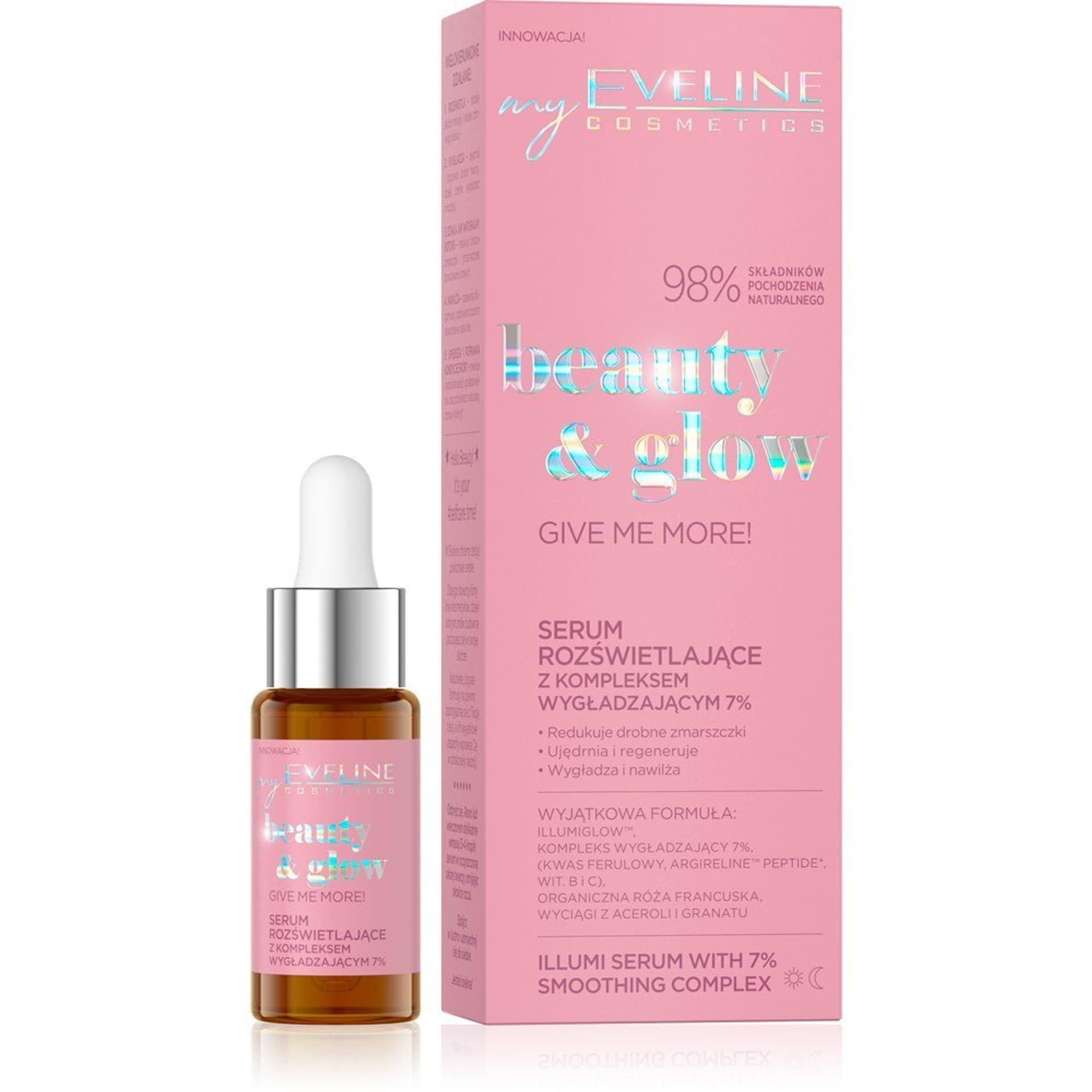

Eveline Beauty & Glow Serum rozświetlające z kompleksem wygładzającym