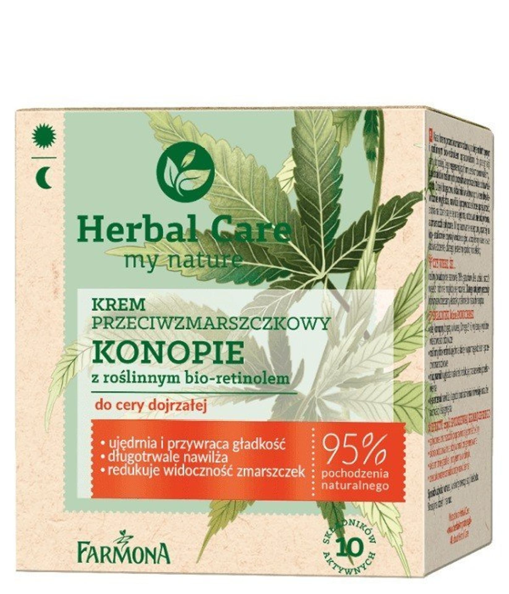 

Farmona Herbal Care Krem przeciwzmarszczkowy Konopie z roślinnym bio-retinolem - cera dojrzała 50ml