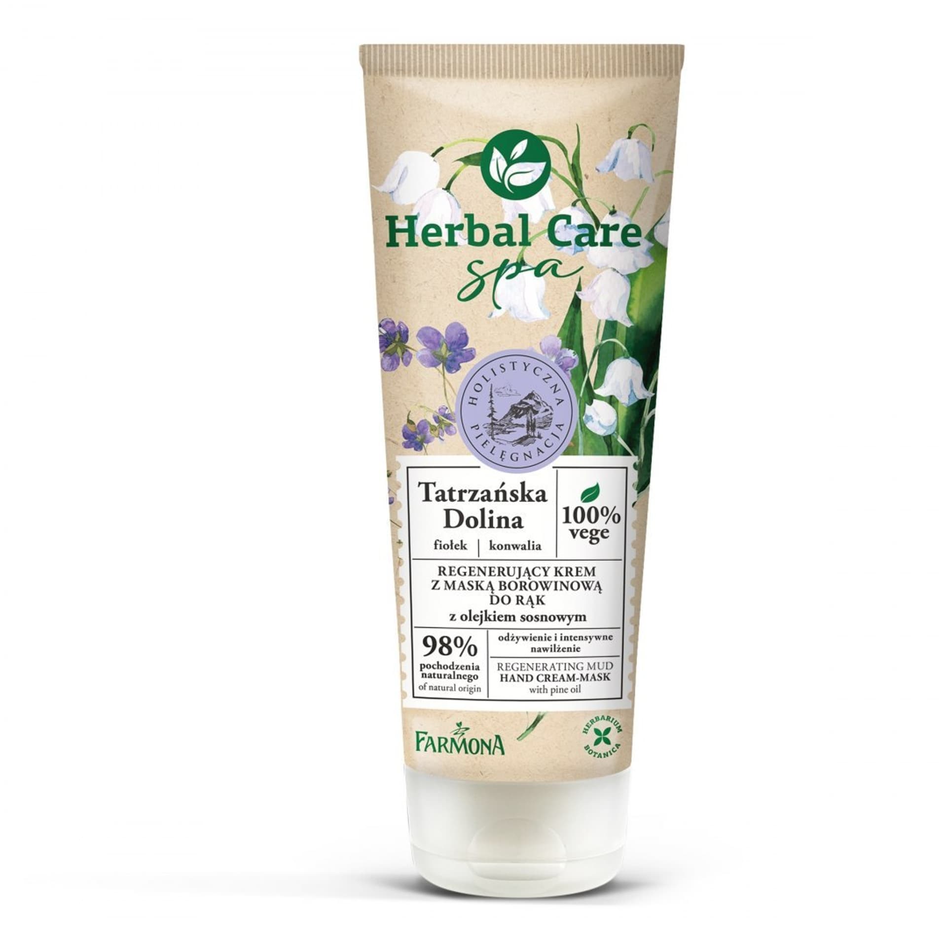 

Farmona Herbal Care Spa Regenerujący Krem z maską borowinową do rąk z olejkiem sosnowym Tatrzańska Dolina 100ml