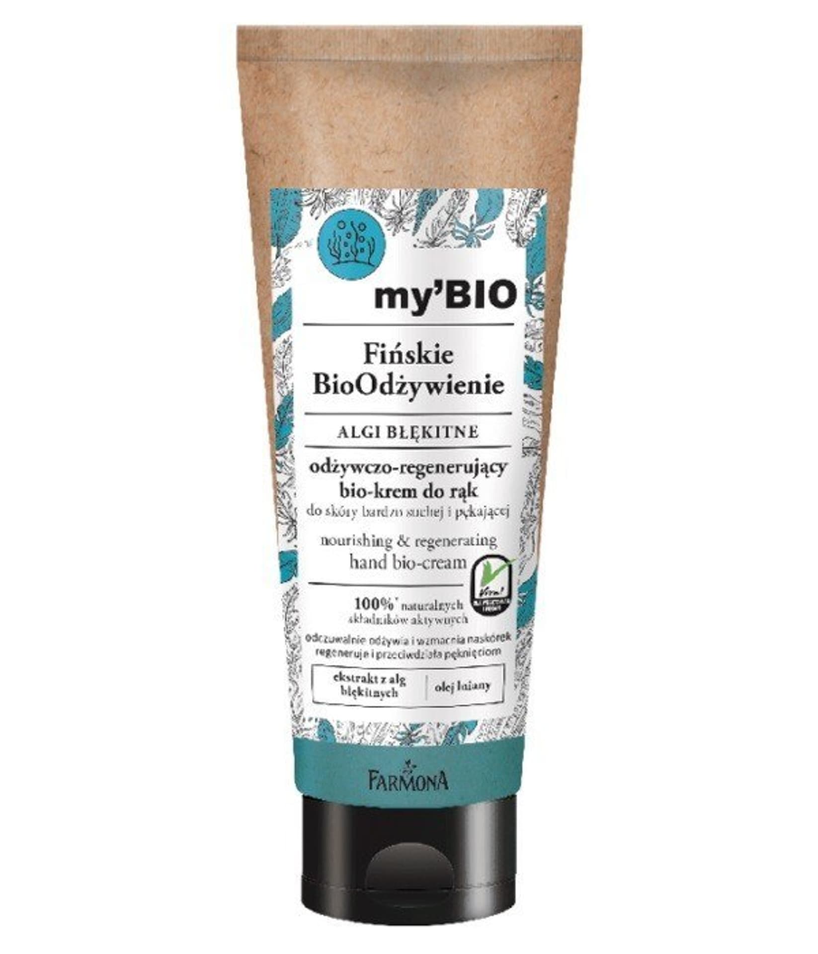 

My'BIO Fińskie BioOdżywienie Bio-Krem do rąk odżywczo-regenerujący Algi Błękitne 100ml