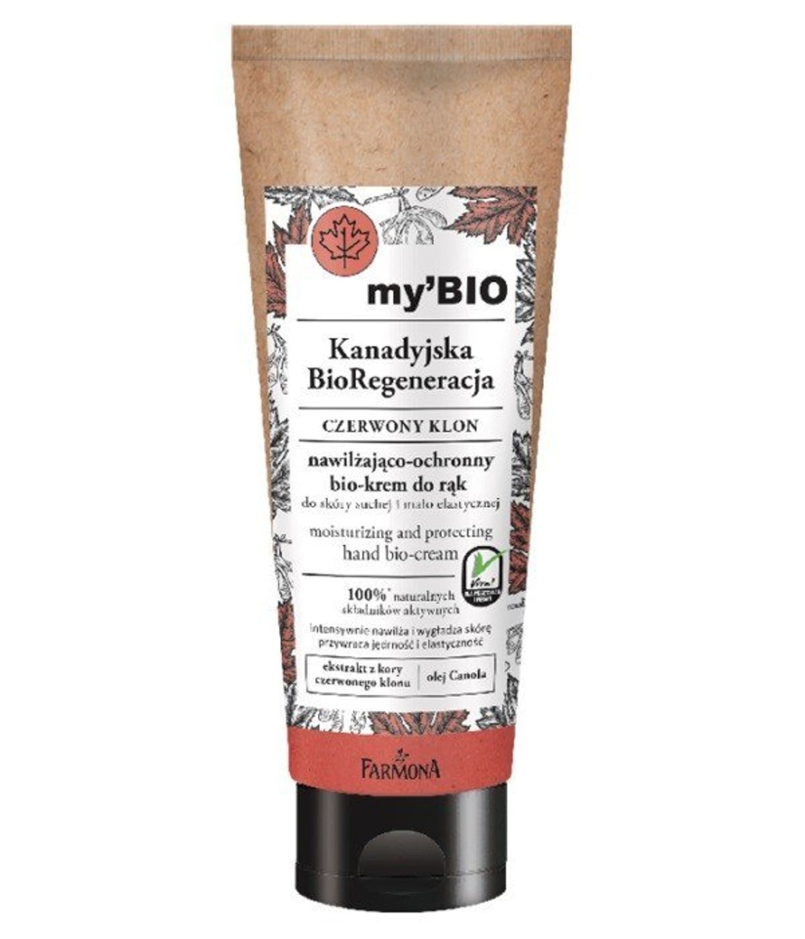 

Farmona my`BIO Kanadyjska BioRegeneracja Bio-Krem do rąk nawilżająco-ochronny Czerwony Klon 100ml