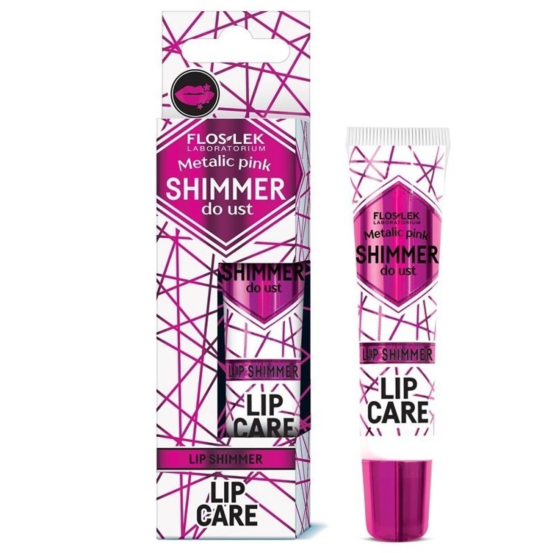 

Floslek Lip Care Shimmer do ust Metalic Pink 10g