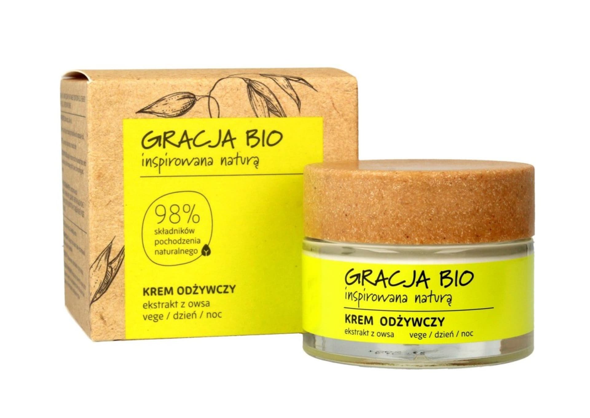 

Gracja BIO Krem odżywczy z ekstraktem z owsa na dzień i noc 50ml