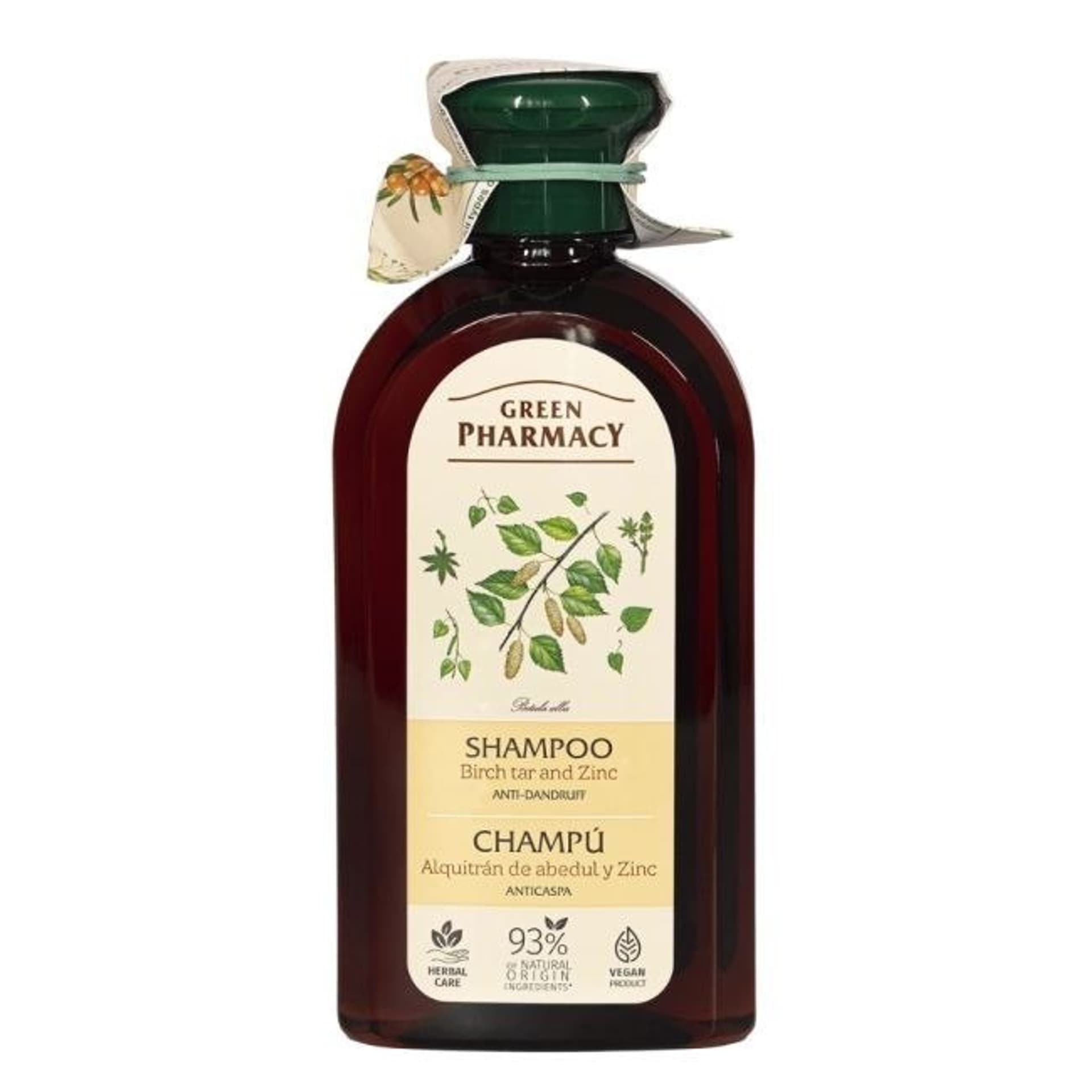 

Green Pharmacy Szampon przeciwłupieżowy z Cynkiem i Dziegciem Brzozowym - 350ml