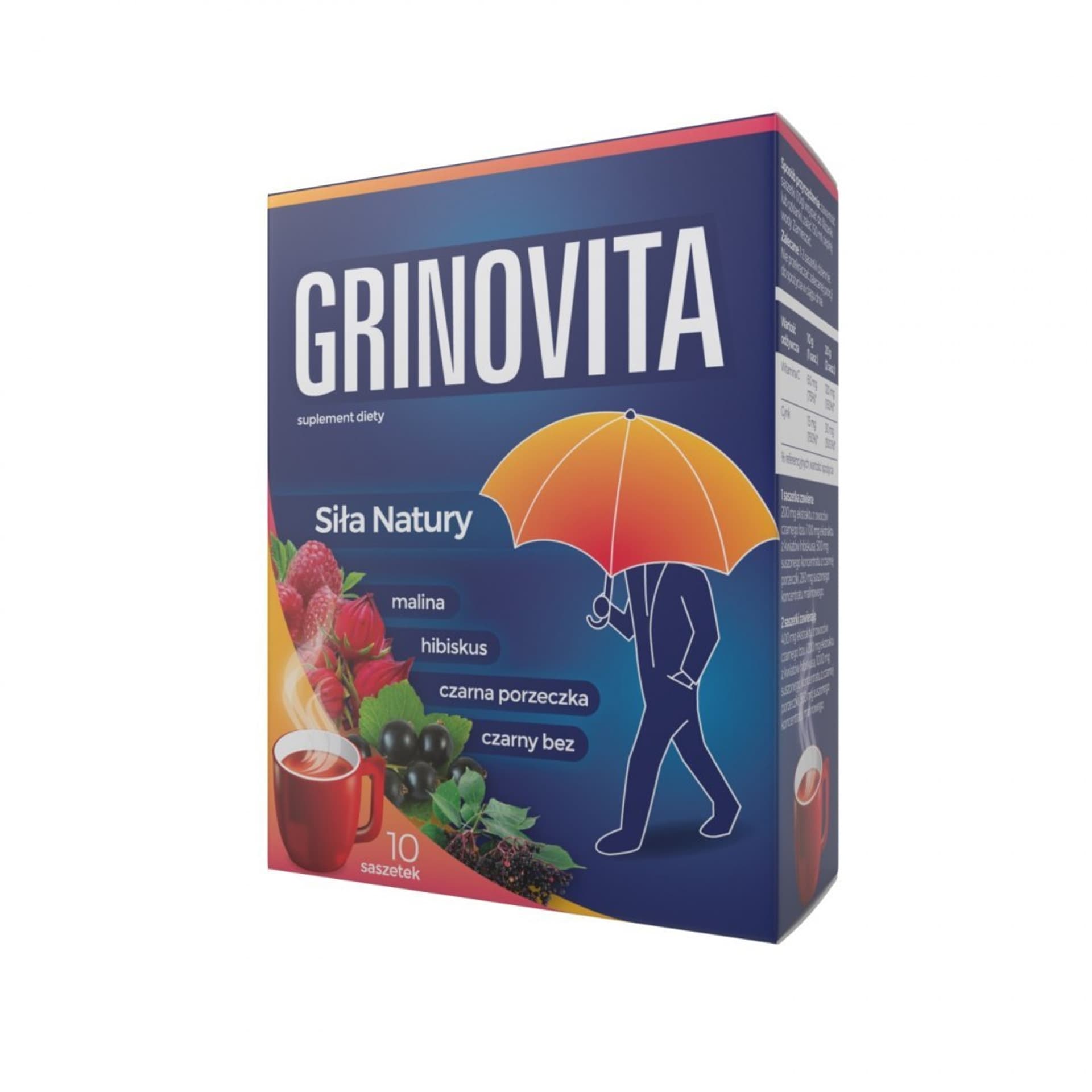

Grinovita Suplement diety Siła Natury - herbatka 1opakowanie -10 saszetek