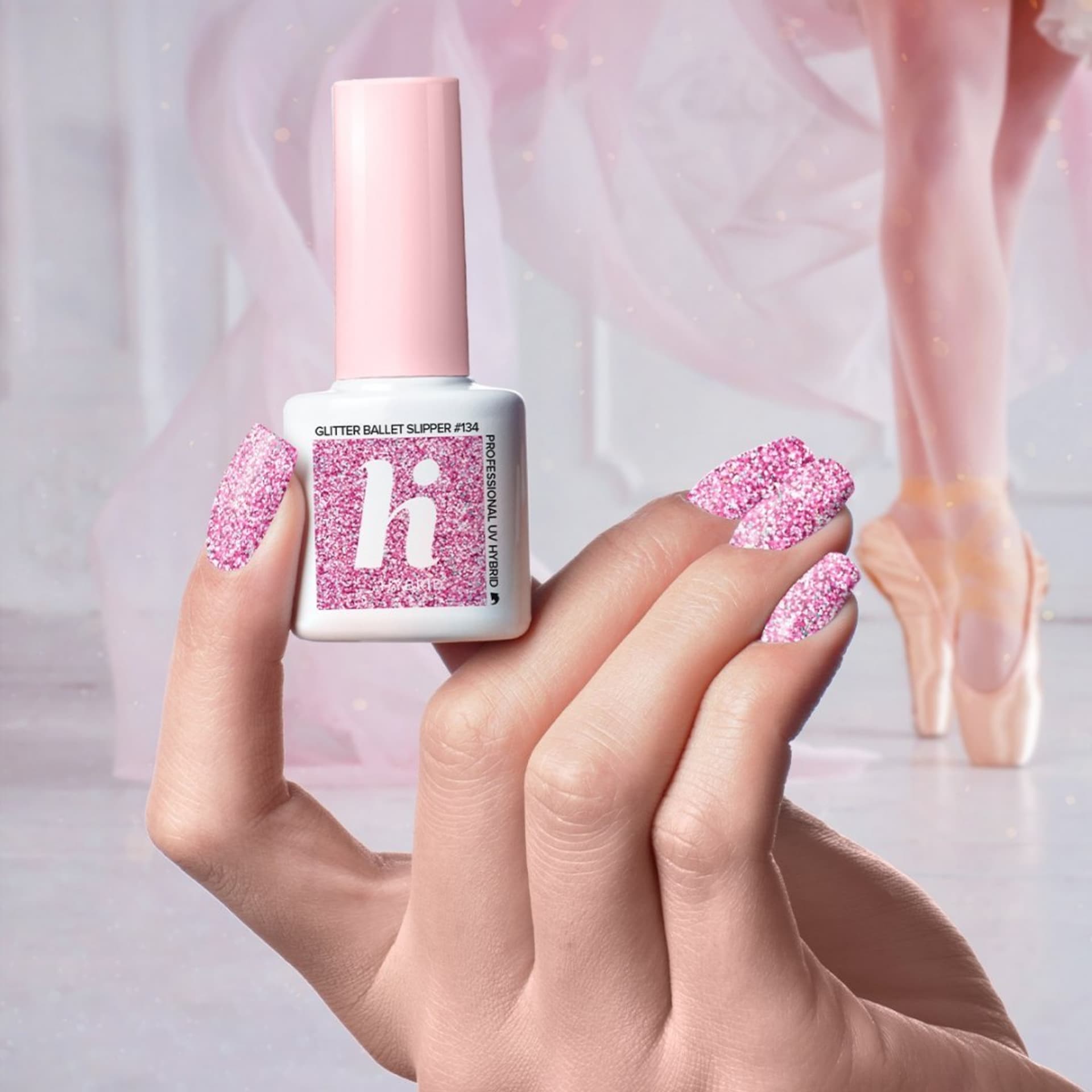 

HI Hybrid Lakier Glitter Ballet Slipper Nr 134