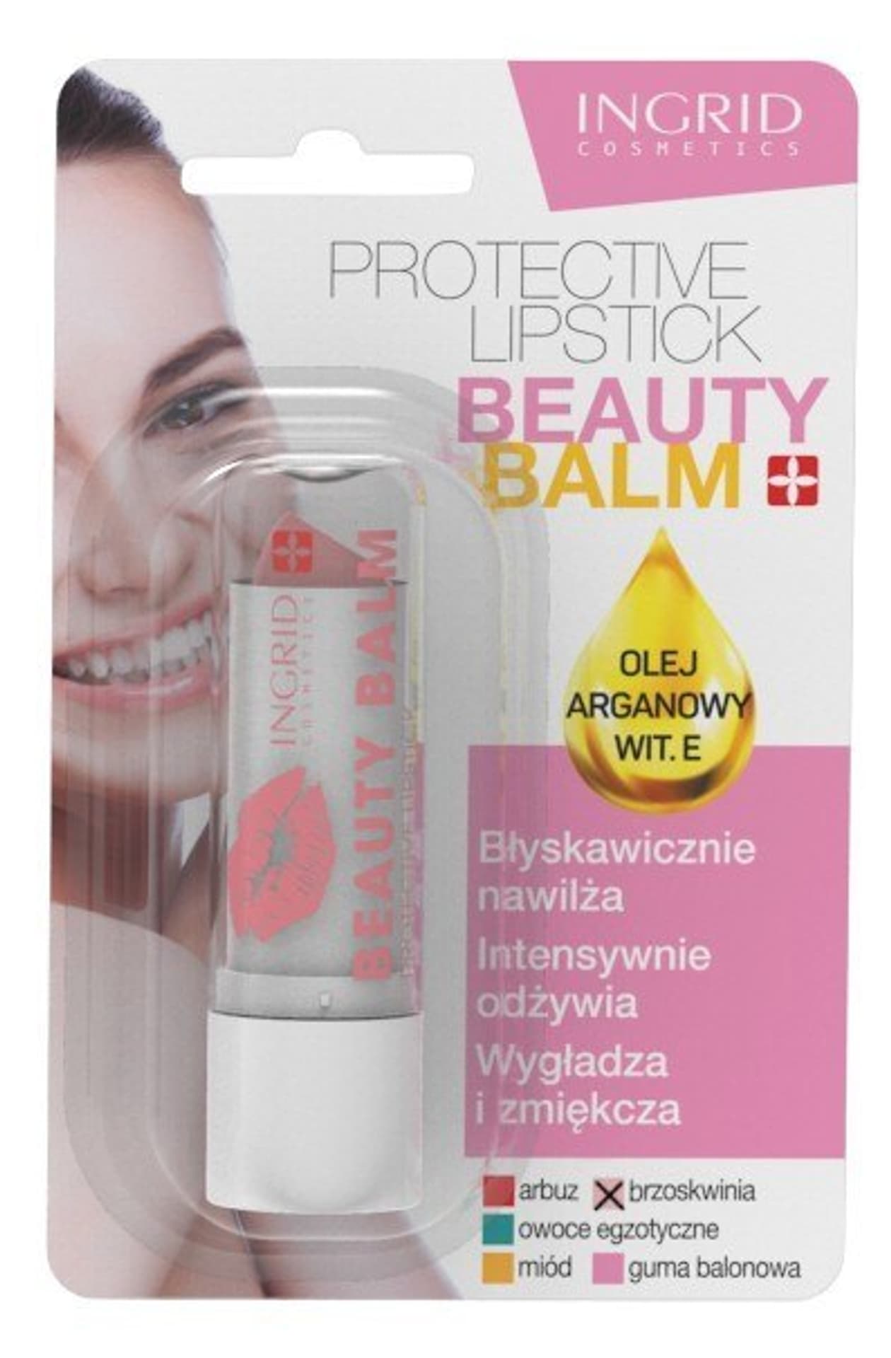 

Ingrid Beauty Balm Pomadka ochronna do ust Brzoskwinia 3.6g