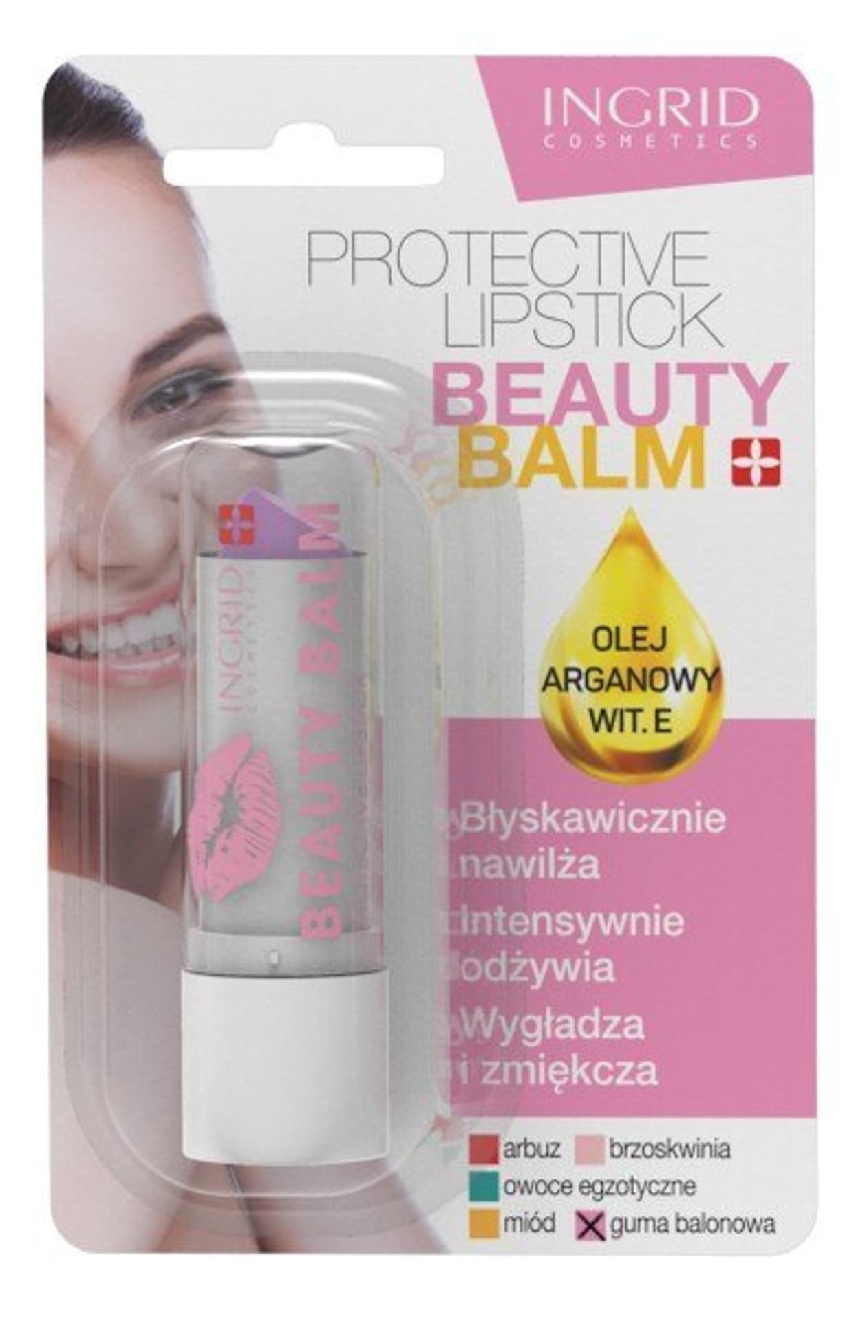 

Ingrid Beauty Balm Pomadka ochronna do ust Guma Balonowa 3.6g
