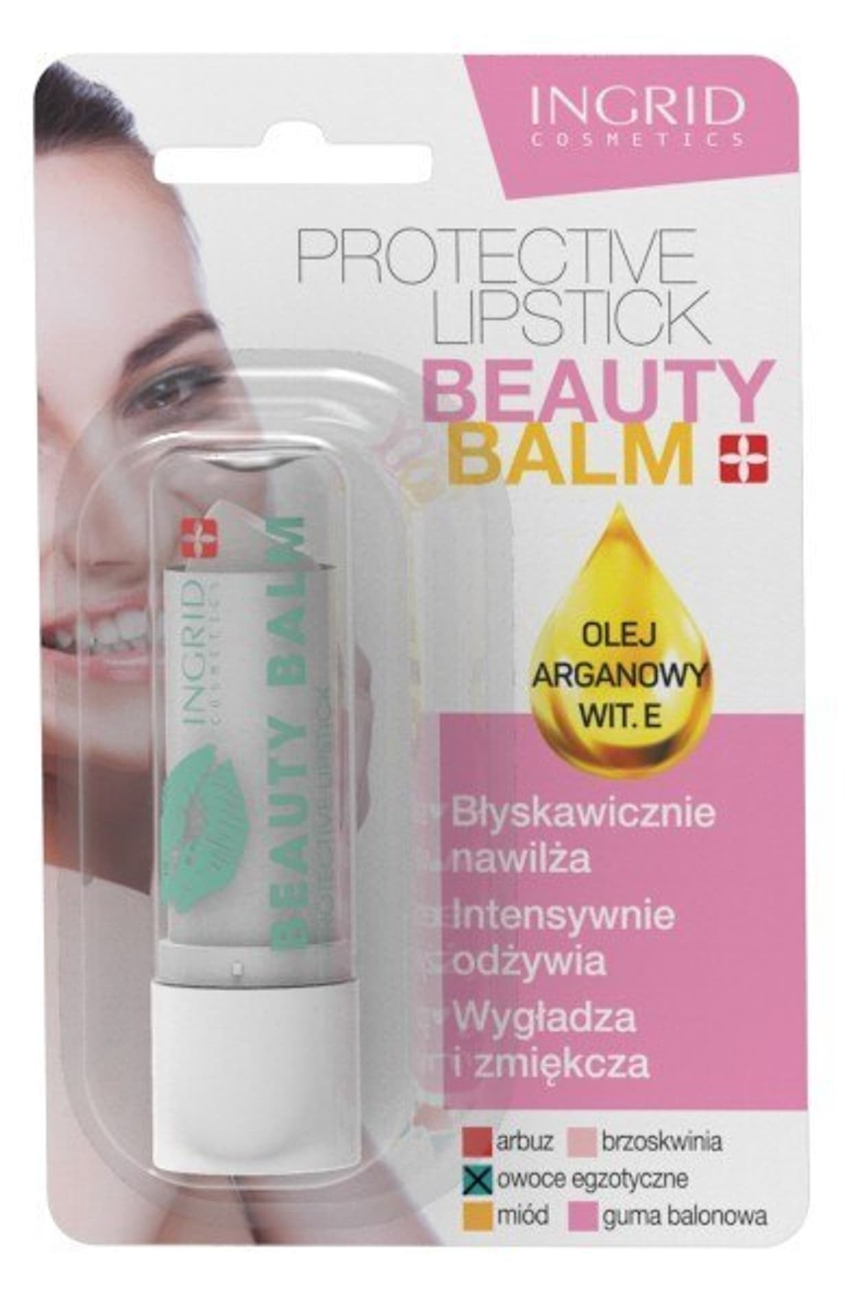 

Ingrid Beauty Balm Pomadka ochronna do ust Owoce Egzotyczne 3.6g