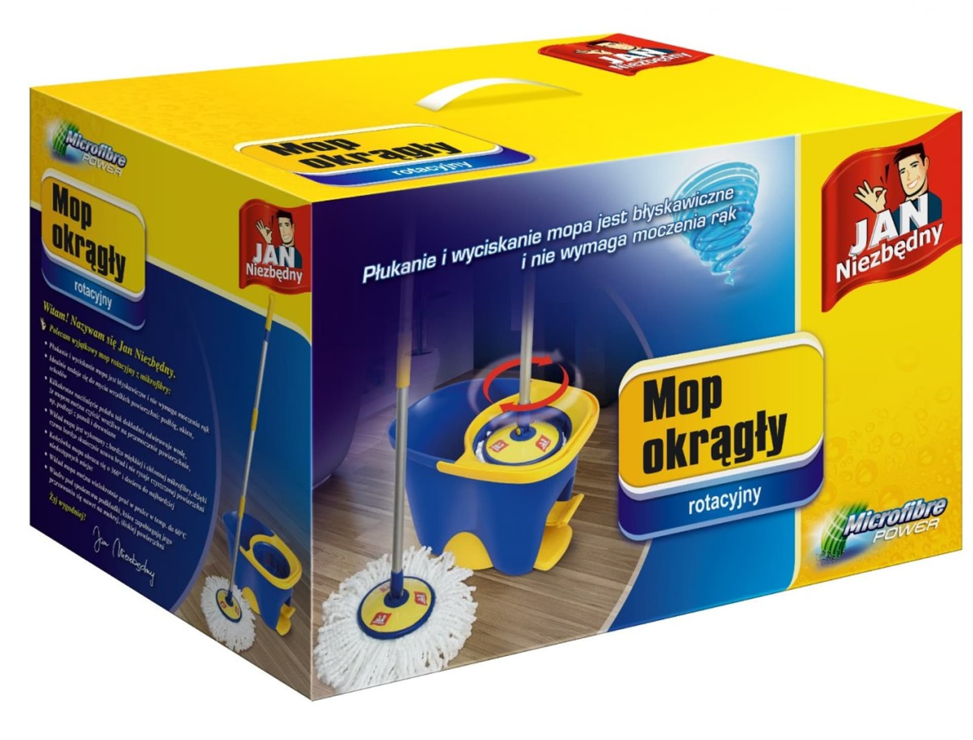 

Sarantis Jan Niezbędny Mop rotacyjny z wiadrem okrągły 1szt