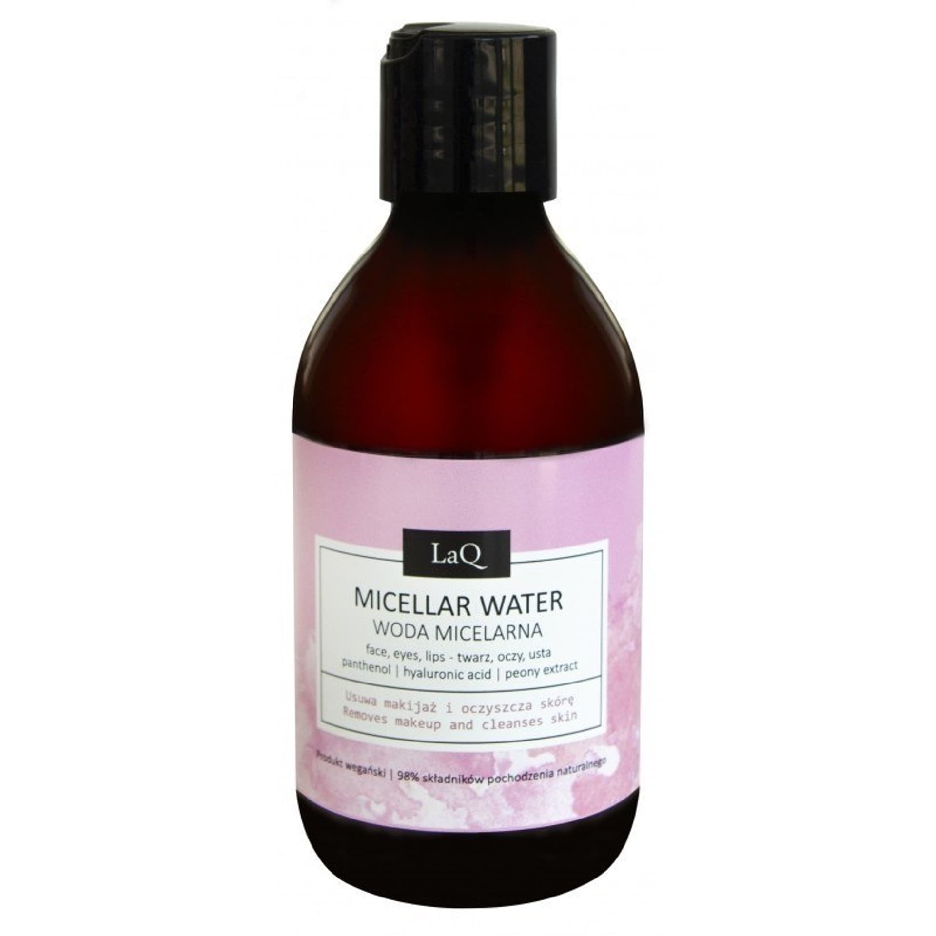 

LaQ Kocica Piwonia Woda micelarna do demakijażu twarzy,oczu i ust 300ml