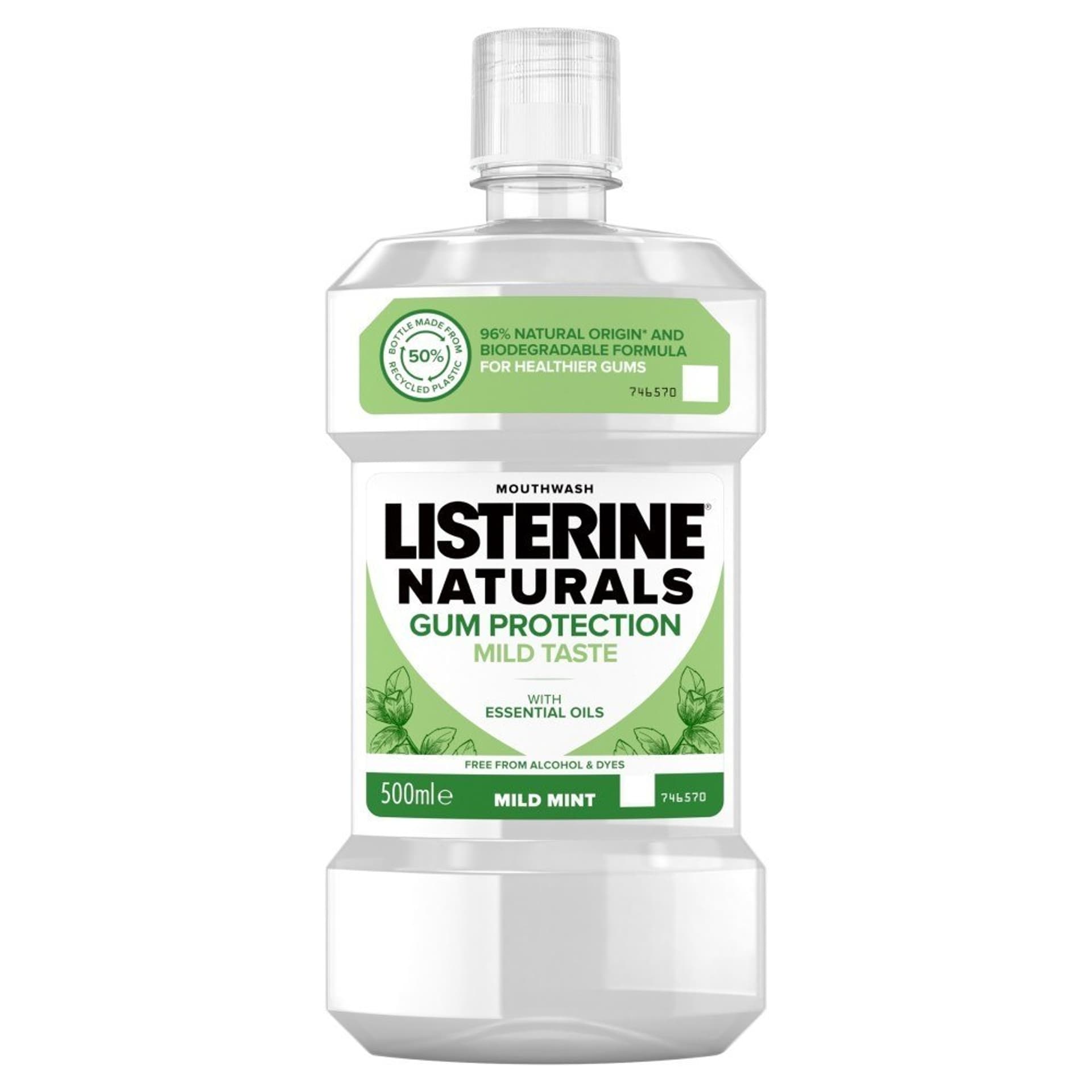 

Listerine Naturals Płyn do płukania jamy ustnej Ochrona Dziąseł - Mild Mint 500ml