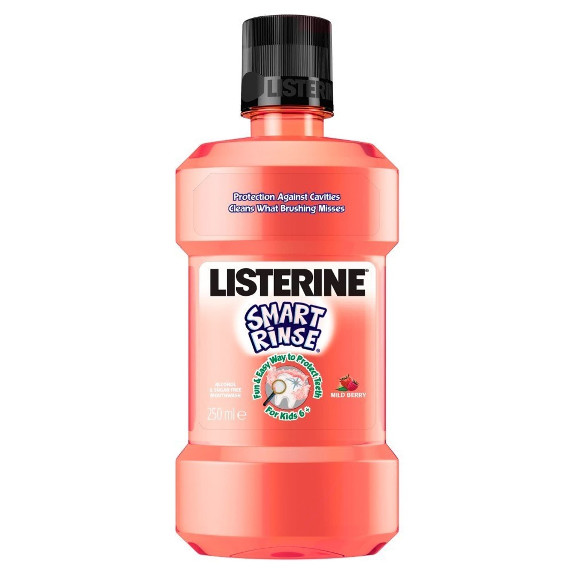 

Listerine Smart Rinse Płyn do płukania jamy ustnej dla dzieci 6+ Mild Berry 250ml